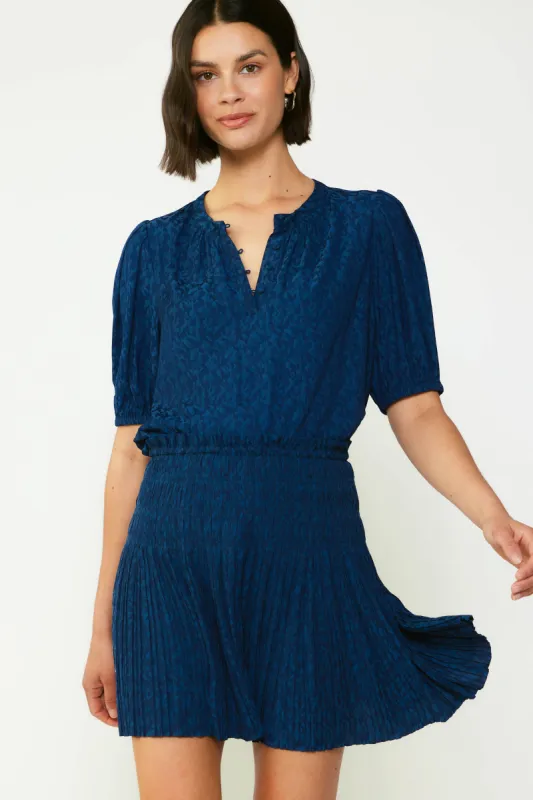 Jacquard Pleated Mini Skirt sold by Current Air