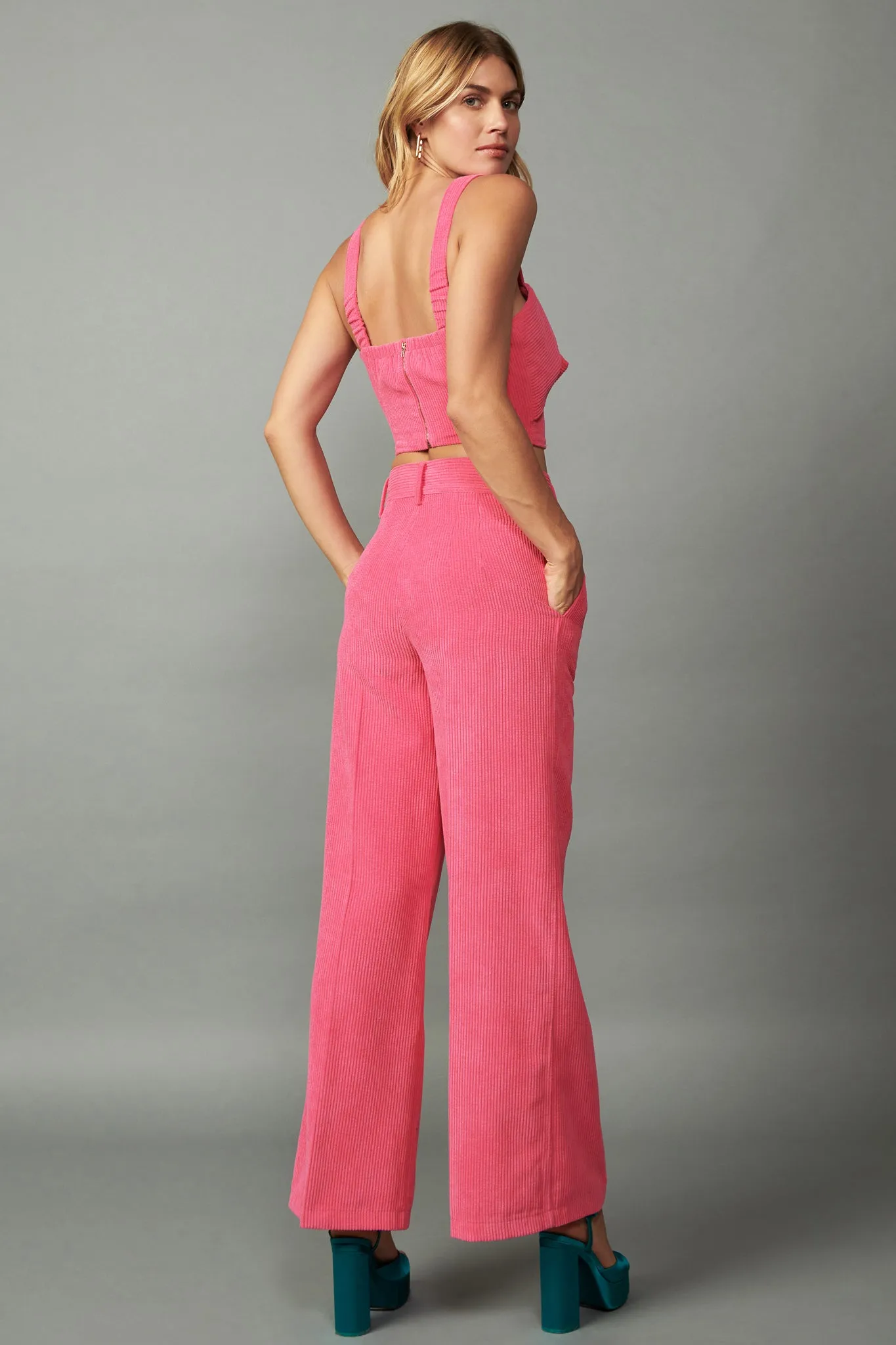 Corduroy Wide Leg Pants sold by Current Air product image thumbnail 4