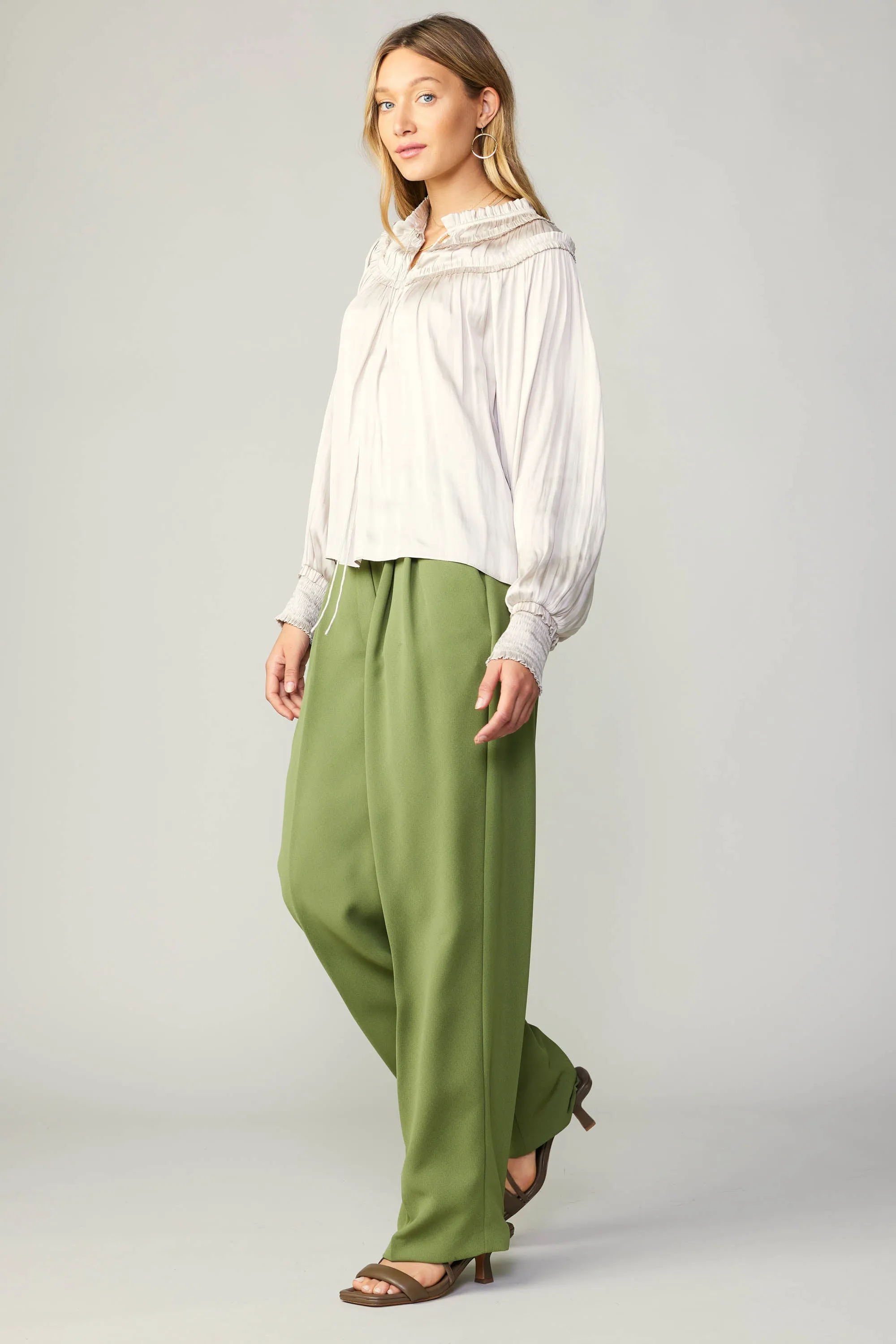 Ruffled Yoke Blouse sold by Current Air product image thumbnail 3