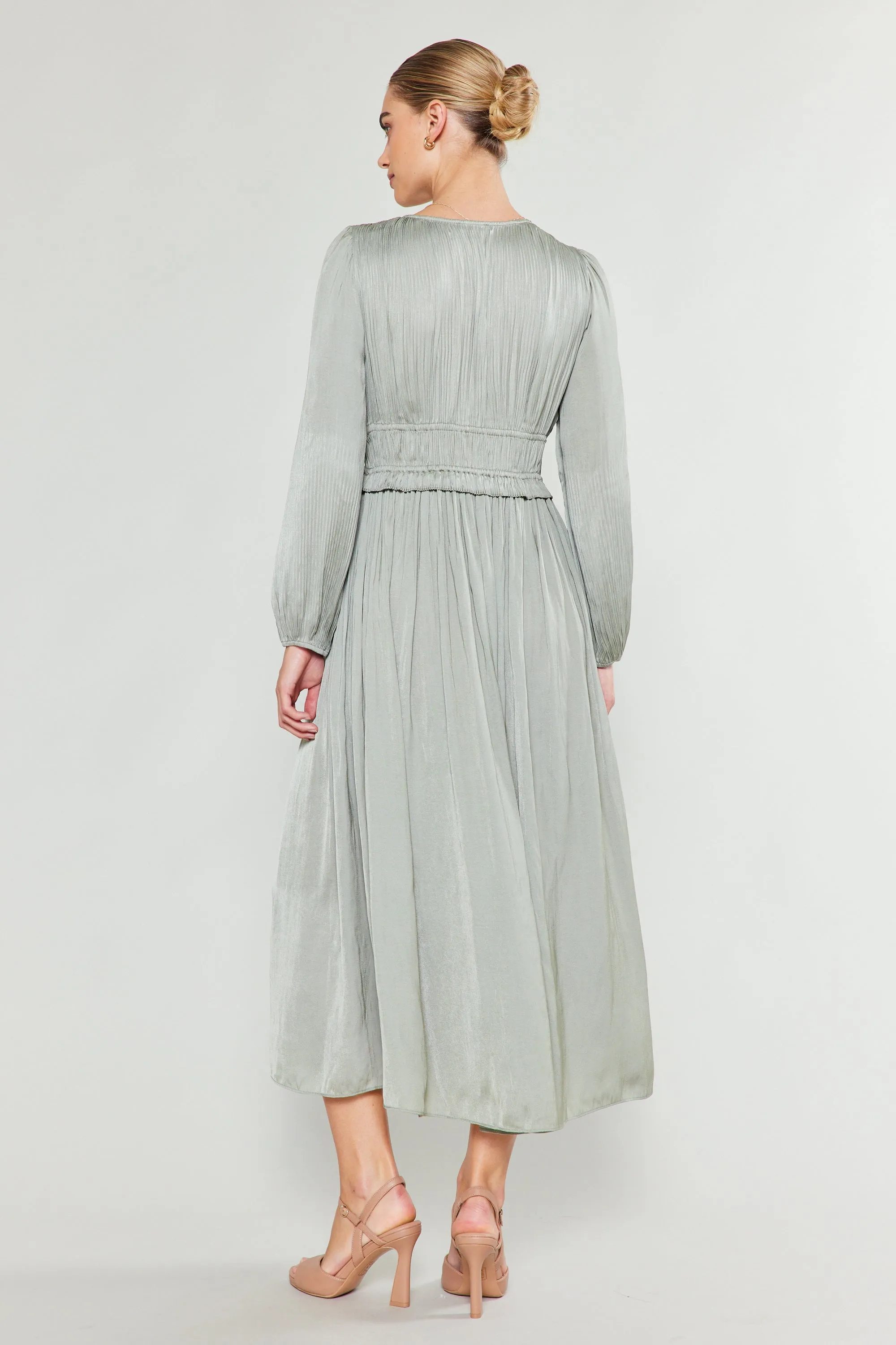 Sidonie Pleated Maxi Dress sold by Current Air product image thumbnail 4