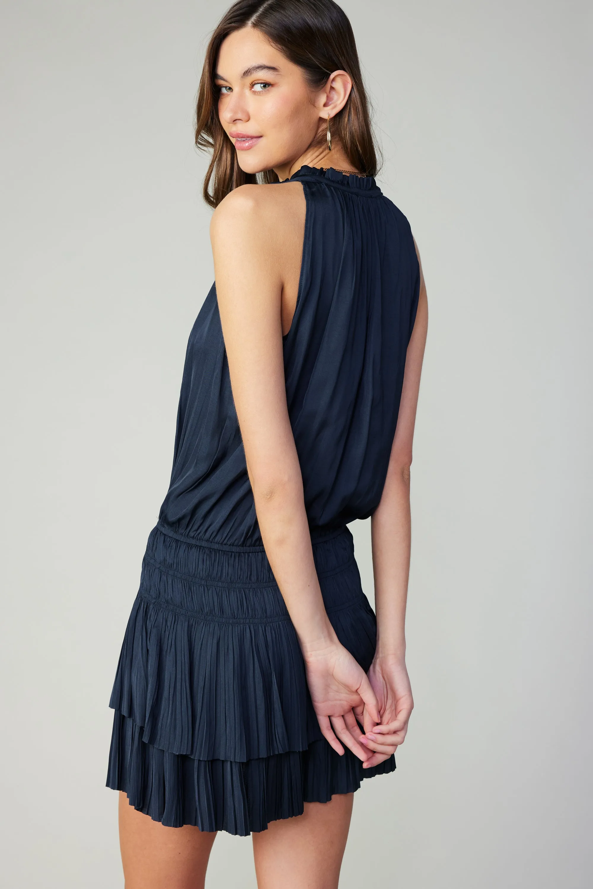 Cara Sleeveless Pleated Mini Dress sold by Current Air product image thumbnail 2