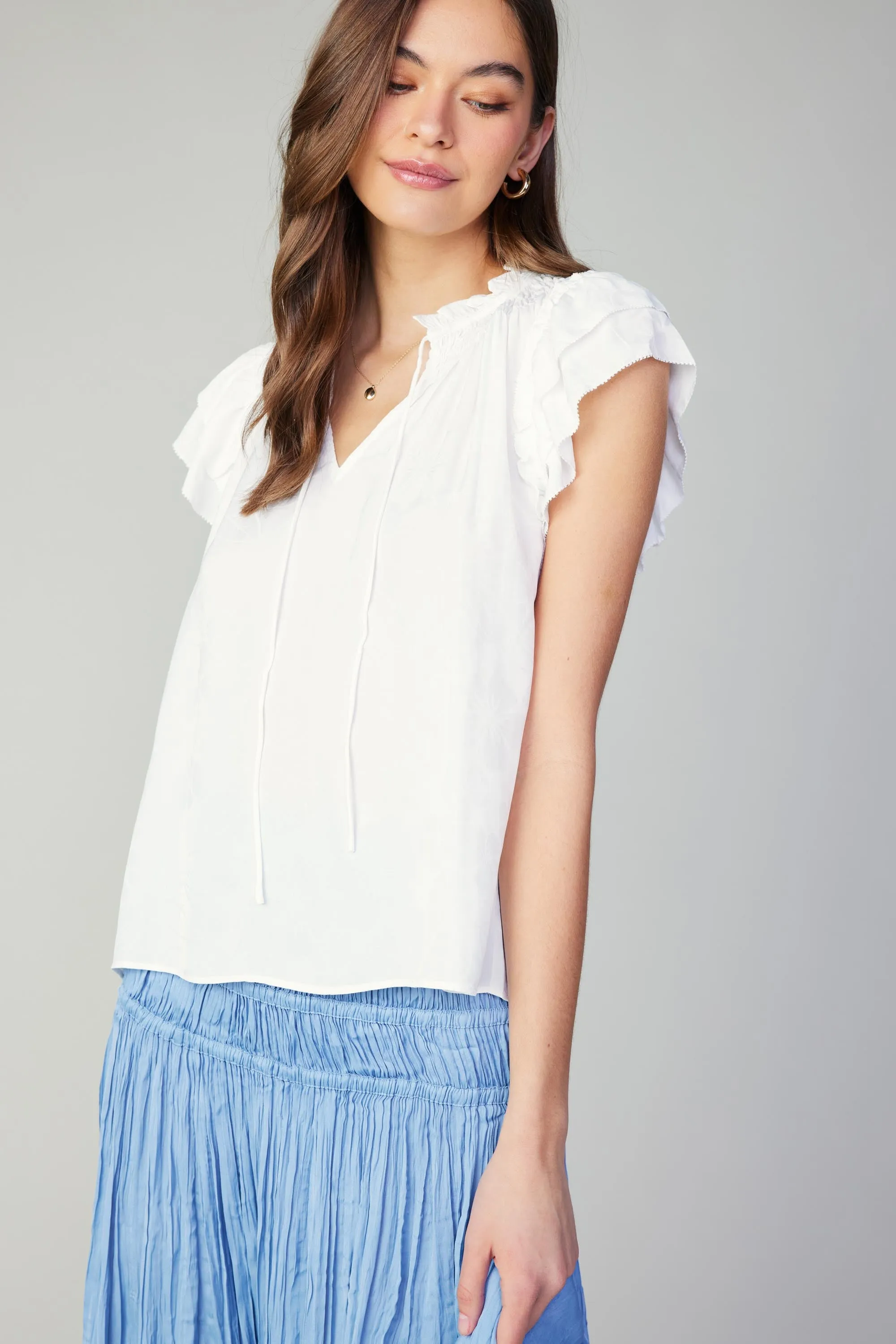 Sadie Tiered Sleeve Floral Blouse sold by Current Air product image thumbnail 3