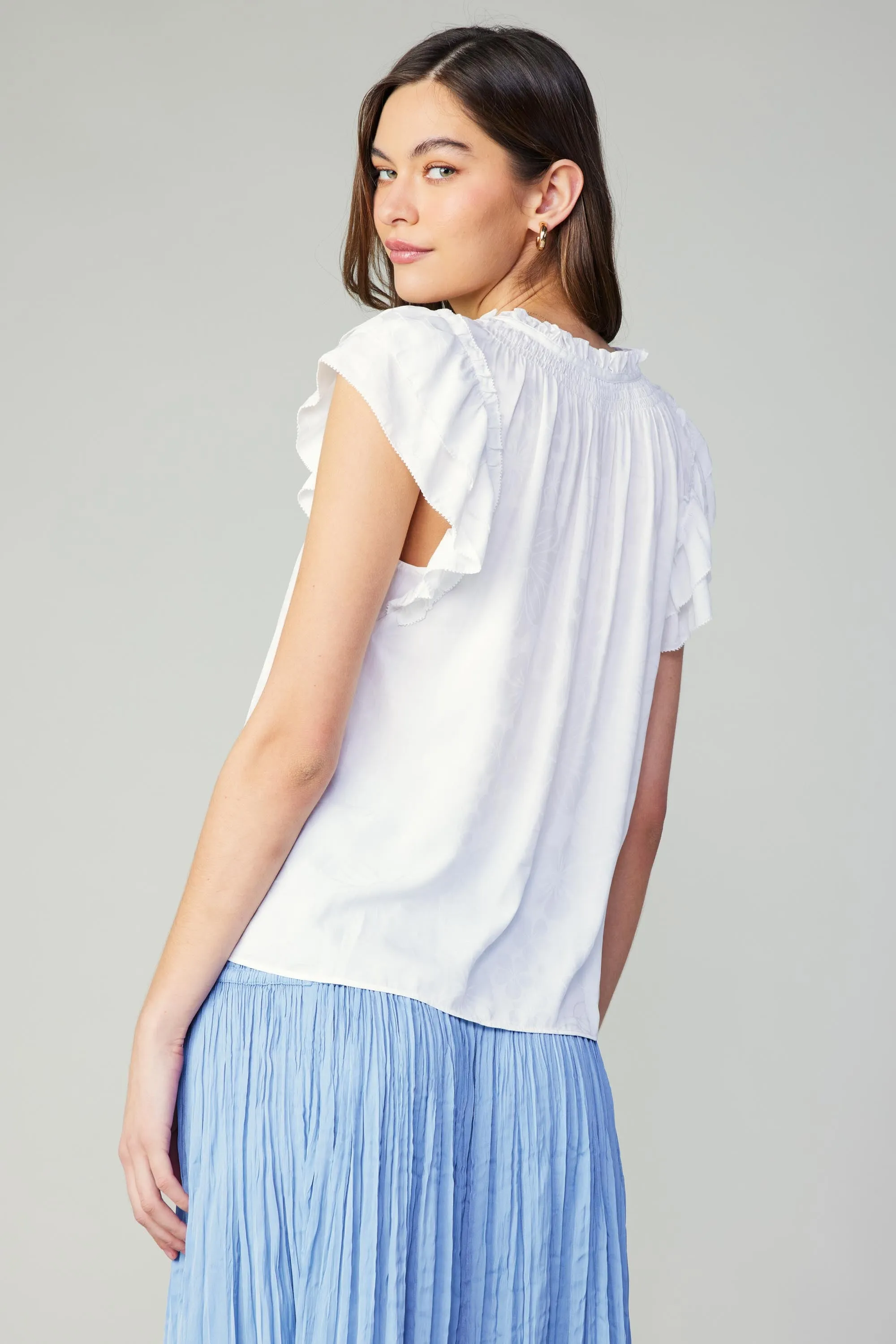 Sadie Tiered Sleeve Floral Blouse sold by Current Air product image thumbnail 5