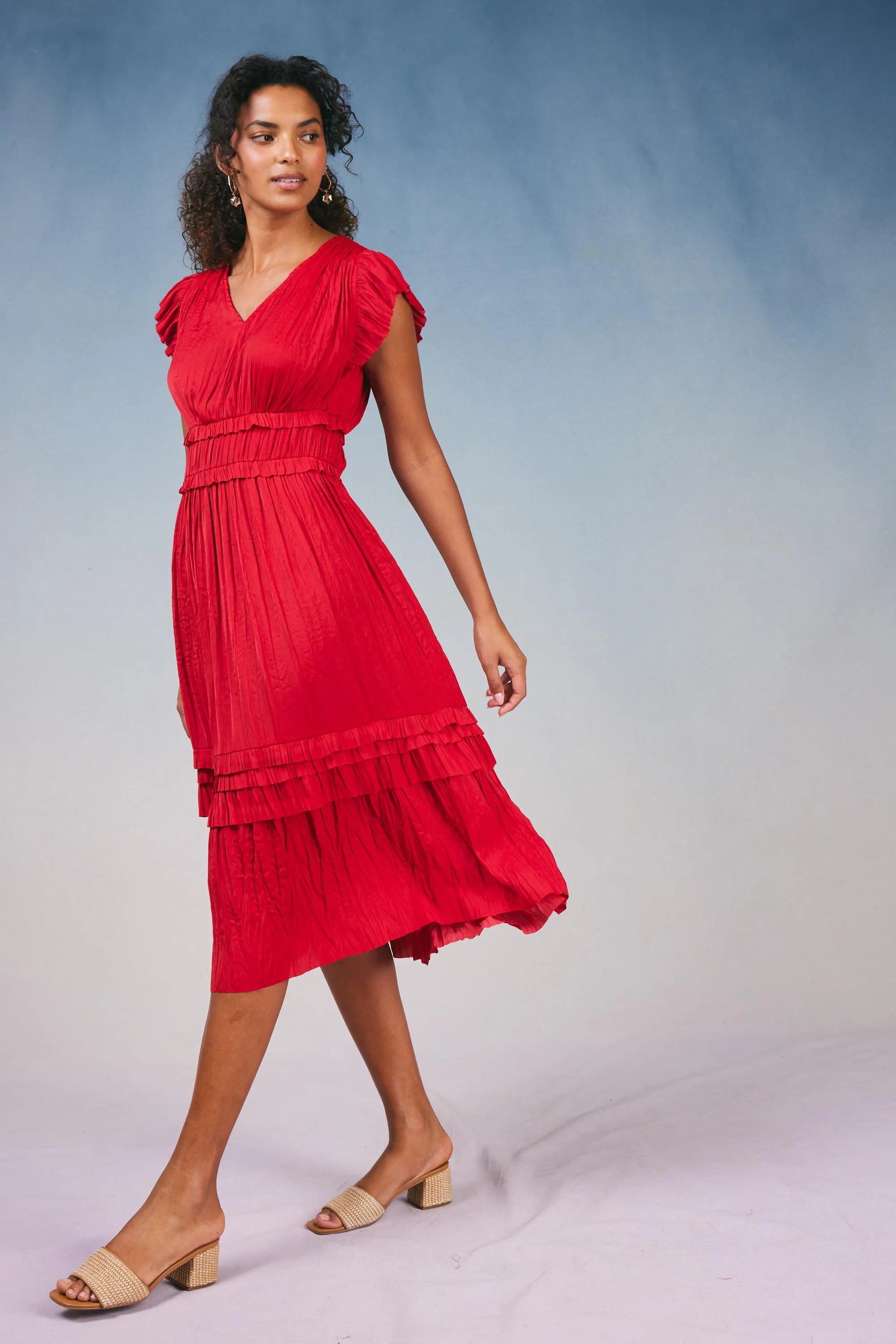 Sereia Pleated Midi Dress sold by Current Air product image thumbnail 2