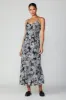 Noir Floral Maxi Dress sold by Current Air