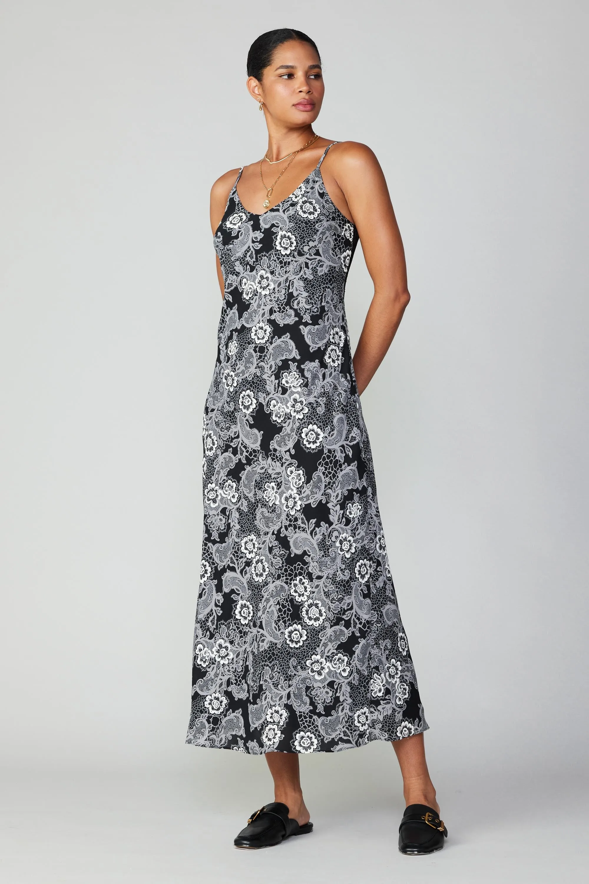 Noir Floral Maxi Dress sold by Current Air product image thumbnail 4