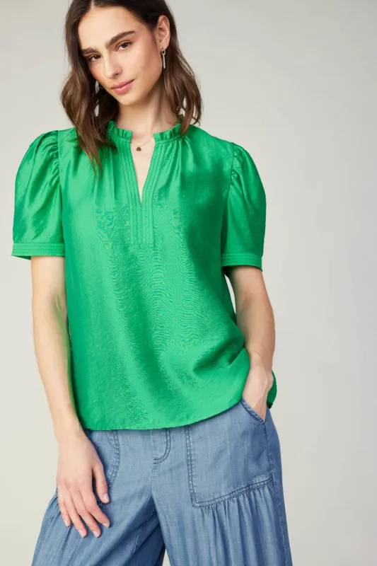 Gathered Sleeve Blouse sold by Current Air