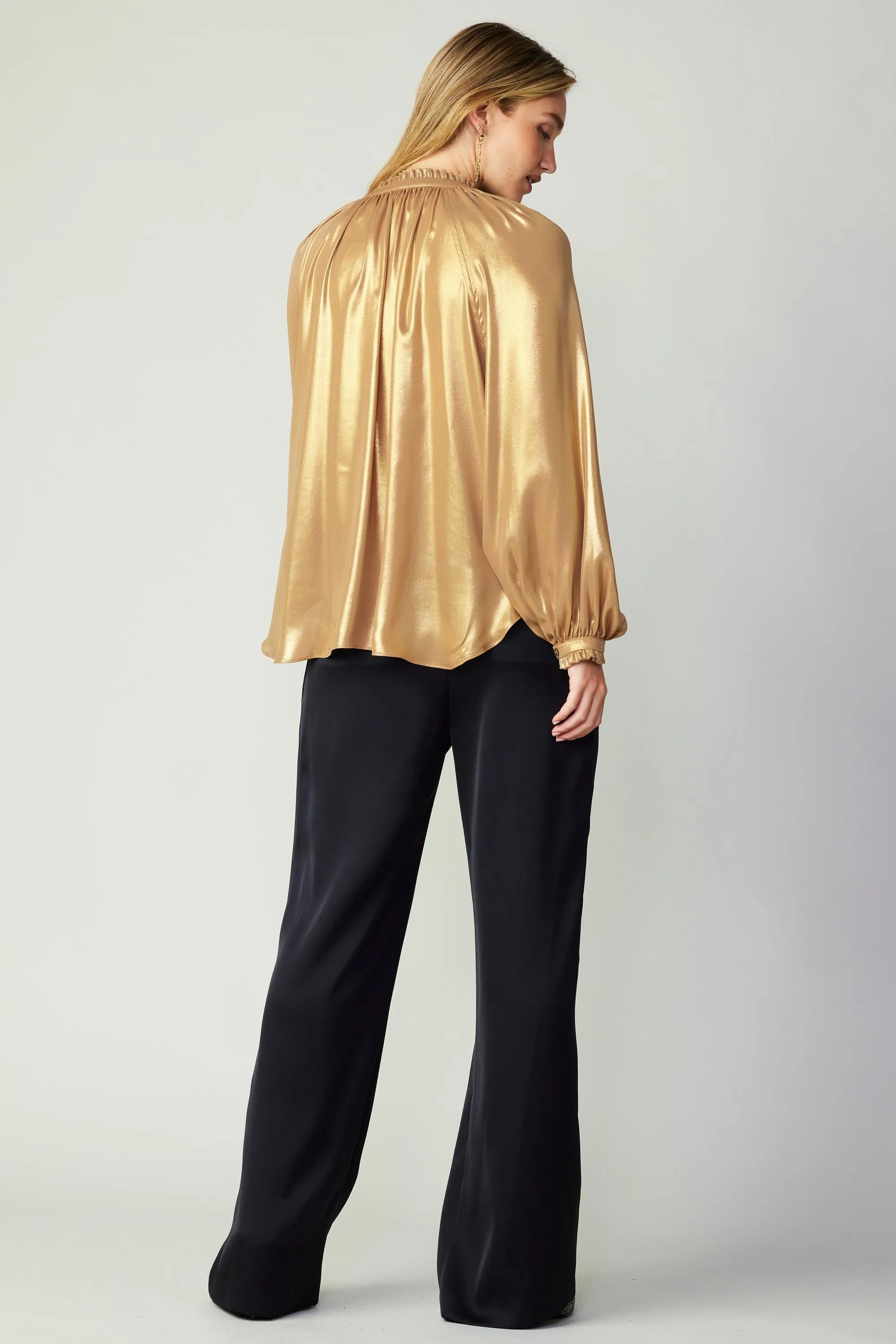 Lustrous Cuffed Blouse sold by Current Air product image thumbnail 4