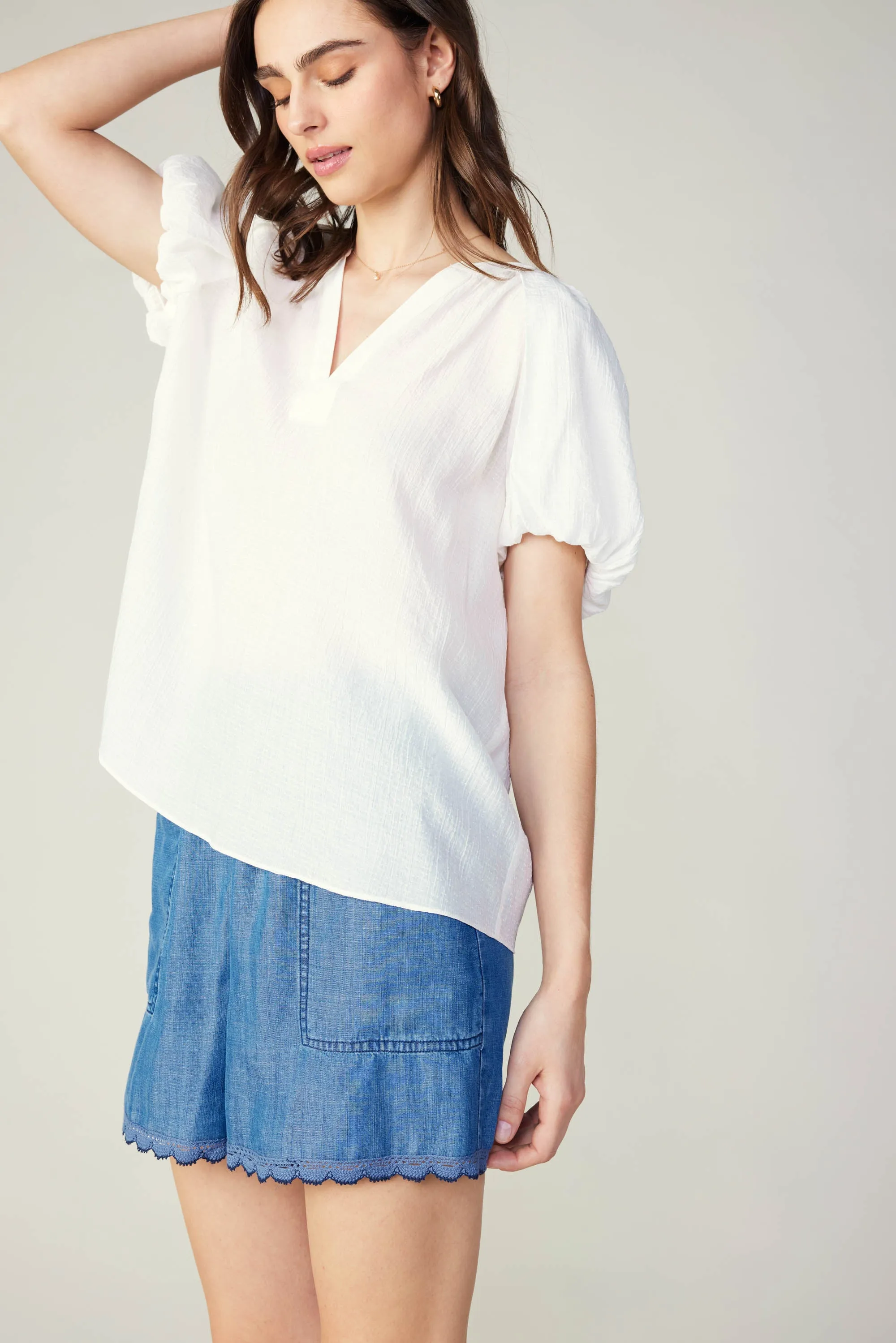 Split Neckline Top sold by Current Air product image thumbnail 4