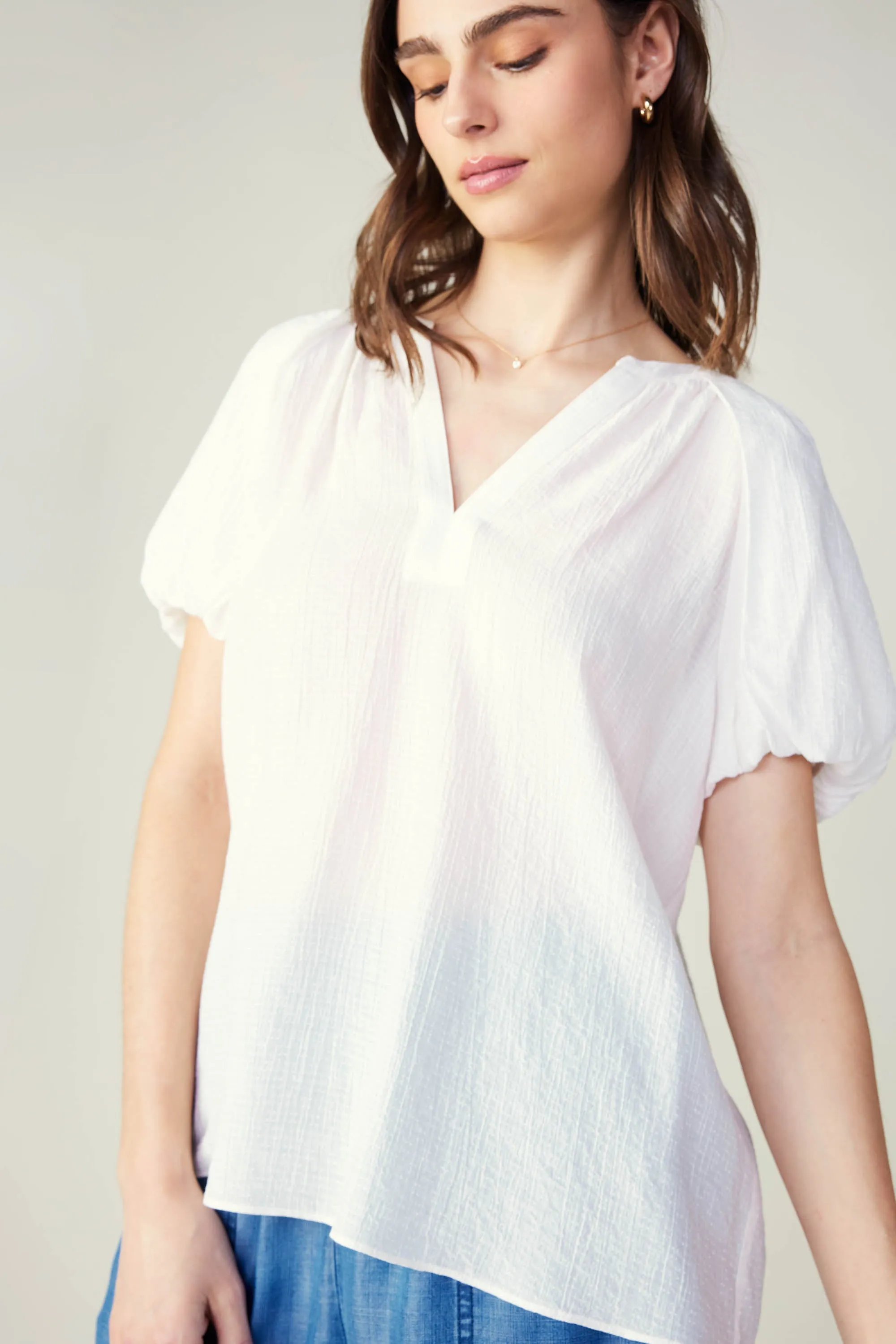 Split Neckline Top sold by Current Air product image thumbnail 3