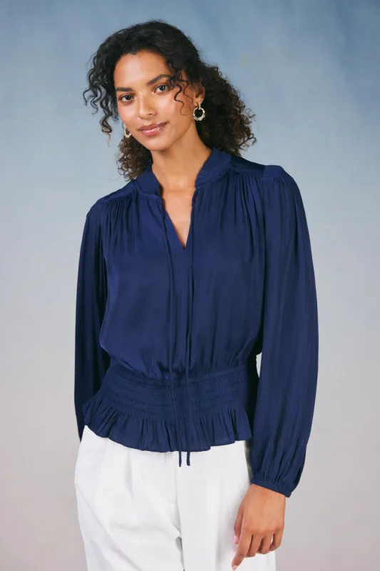 Peplum Collared Blouse sold by Current Air