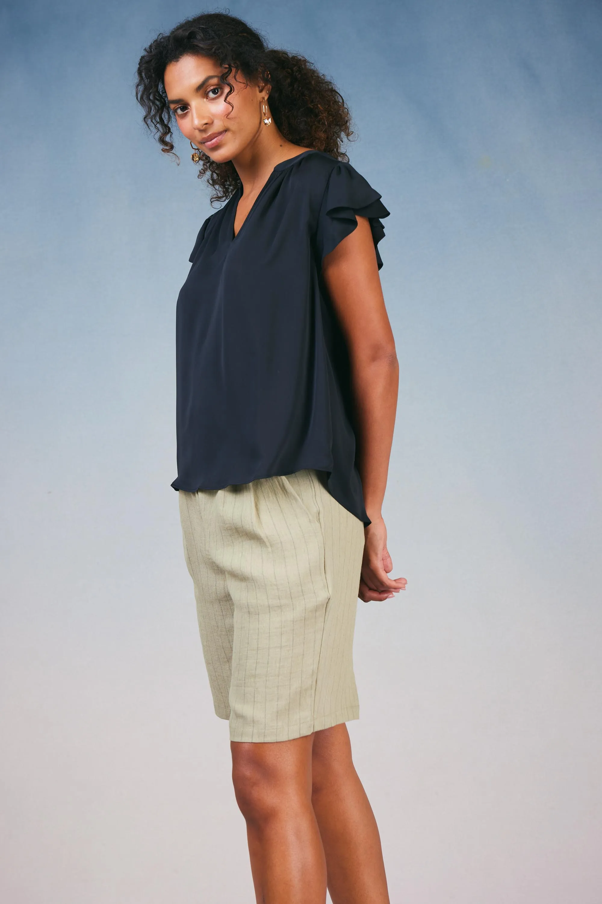 Flutter Sleeve Blouse sold by Current Air product image thumbnail 3