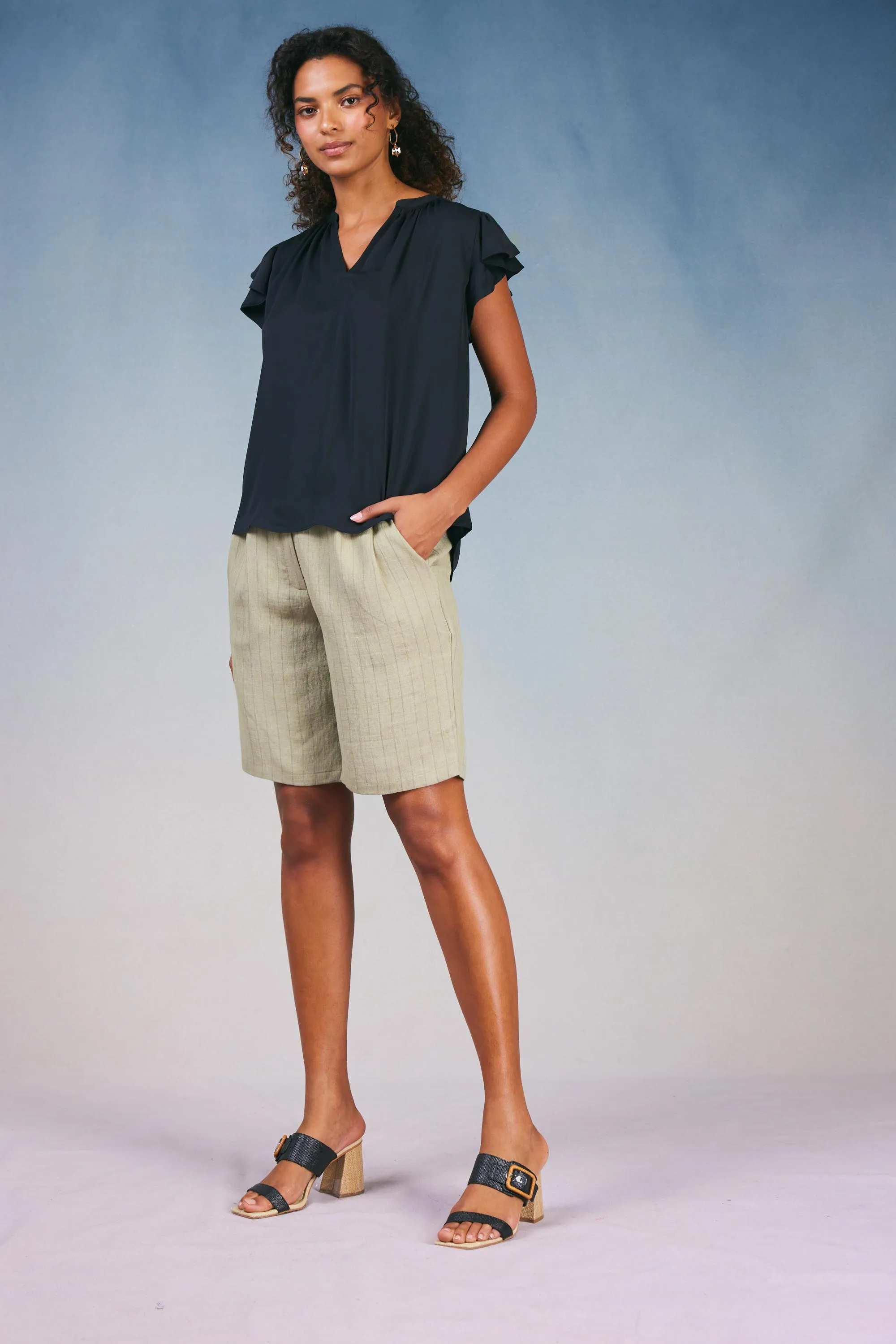 Flutter Sleeve Blouse sold by Current Air product image thumbnail 2