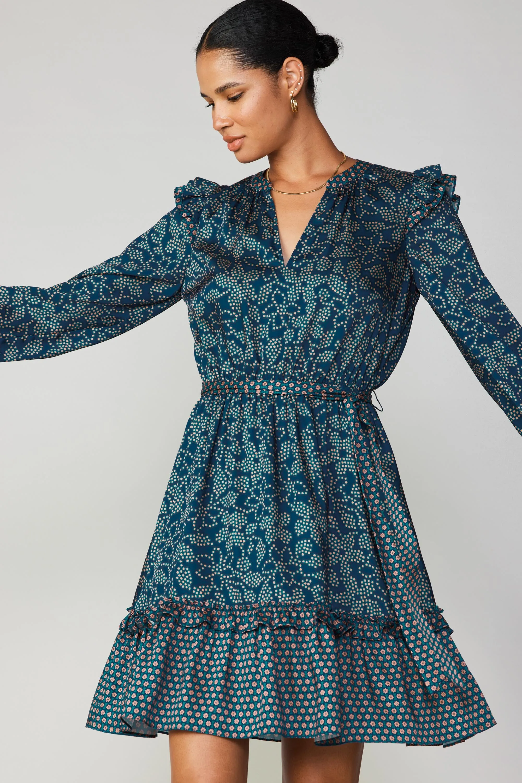 Floral Constellation Mini Dress sold by Current Air