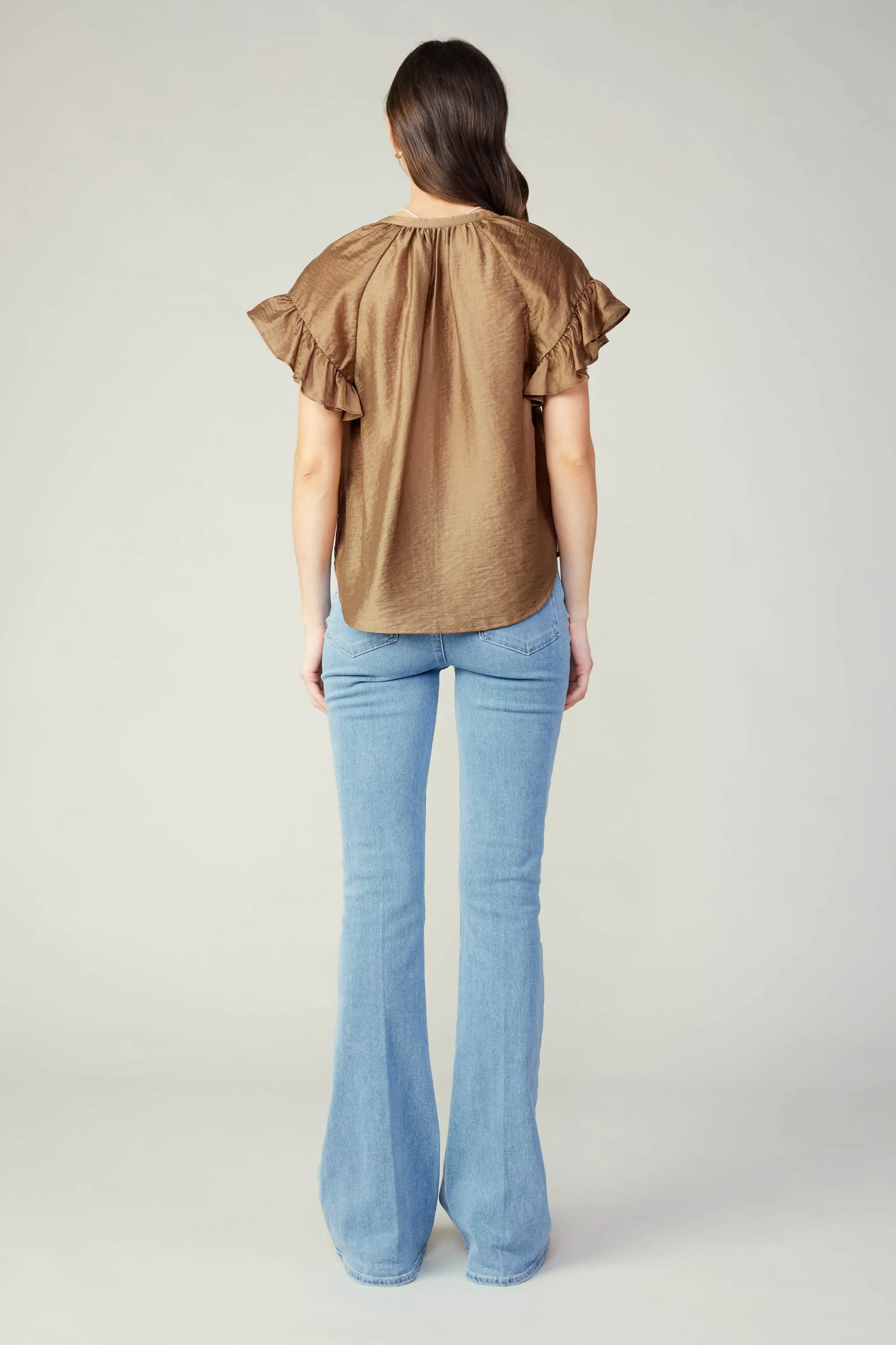 Raglan Sleeve Button Blouse sold by Current Air product image thumbnail 5