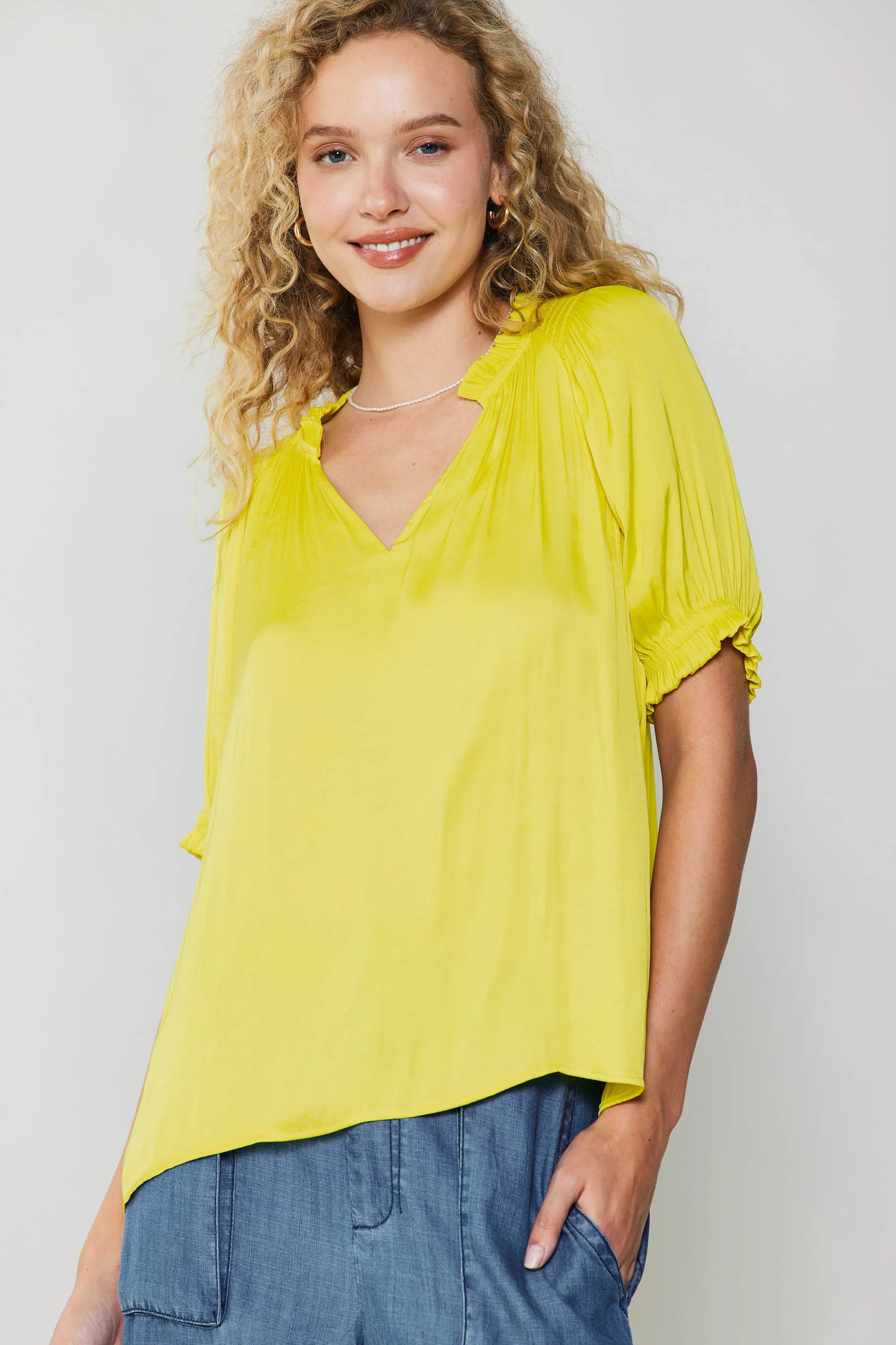 Ruffled Cuff Blouse sold by Current Air product image thumbnail 2