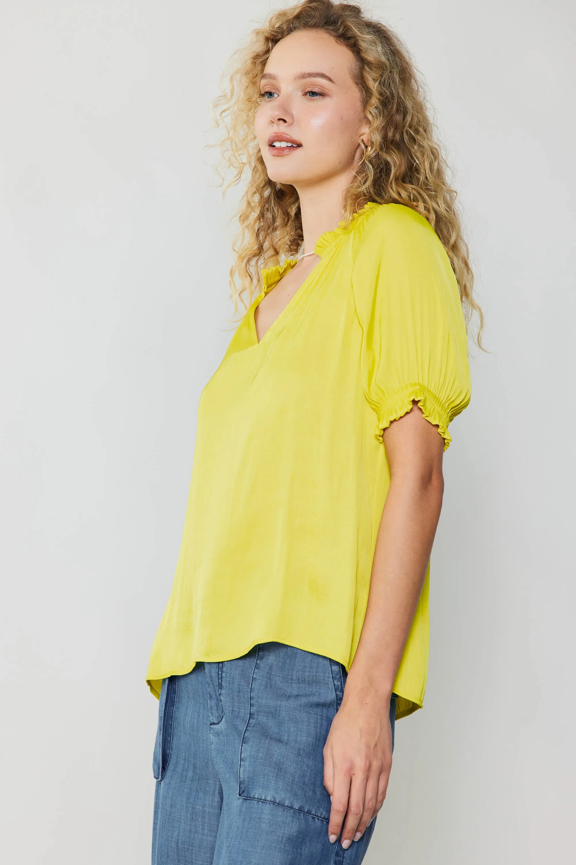 Ruffled Cuff Blouse sold by Current Air product image thumbnail 3