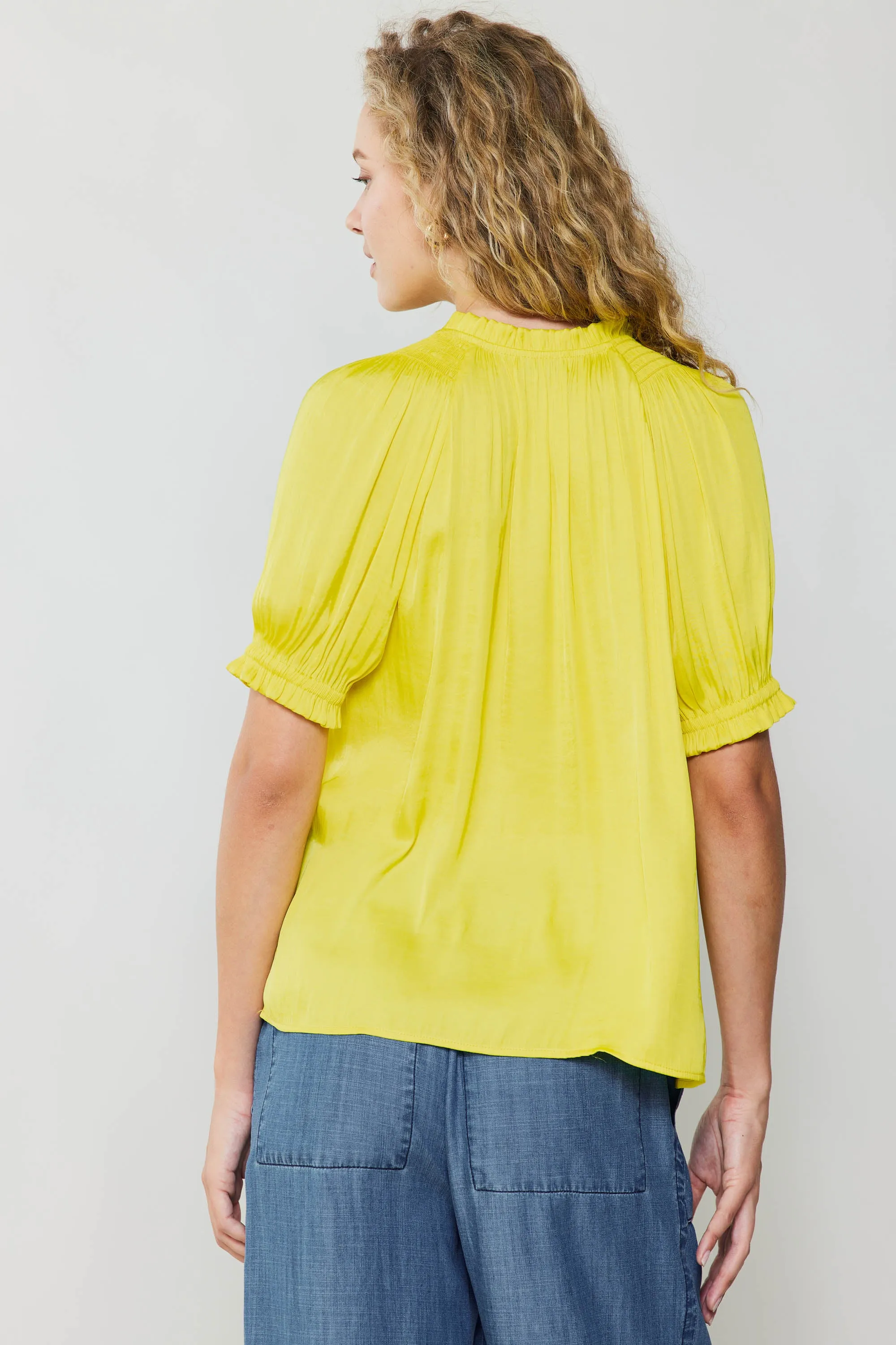 Ruffled Cuff Blouse sold by Current Air product image thumbnail 4