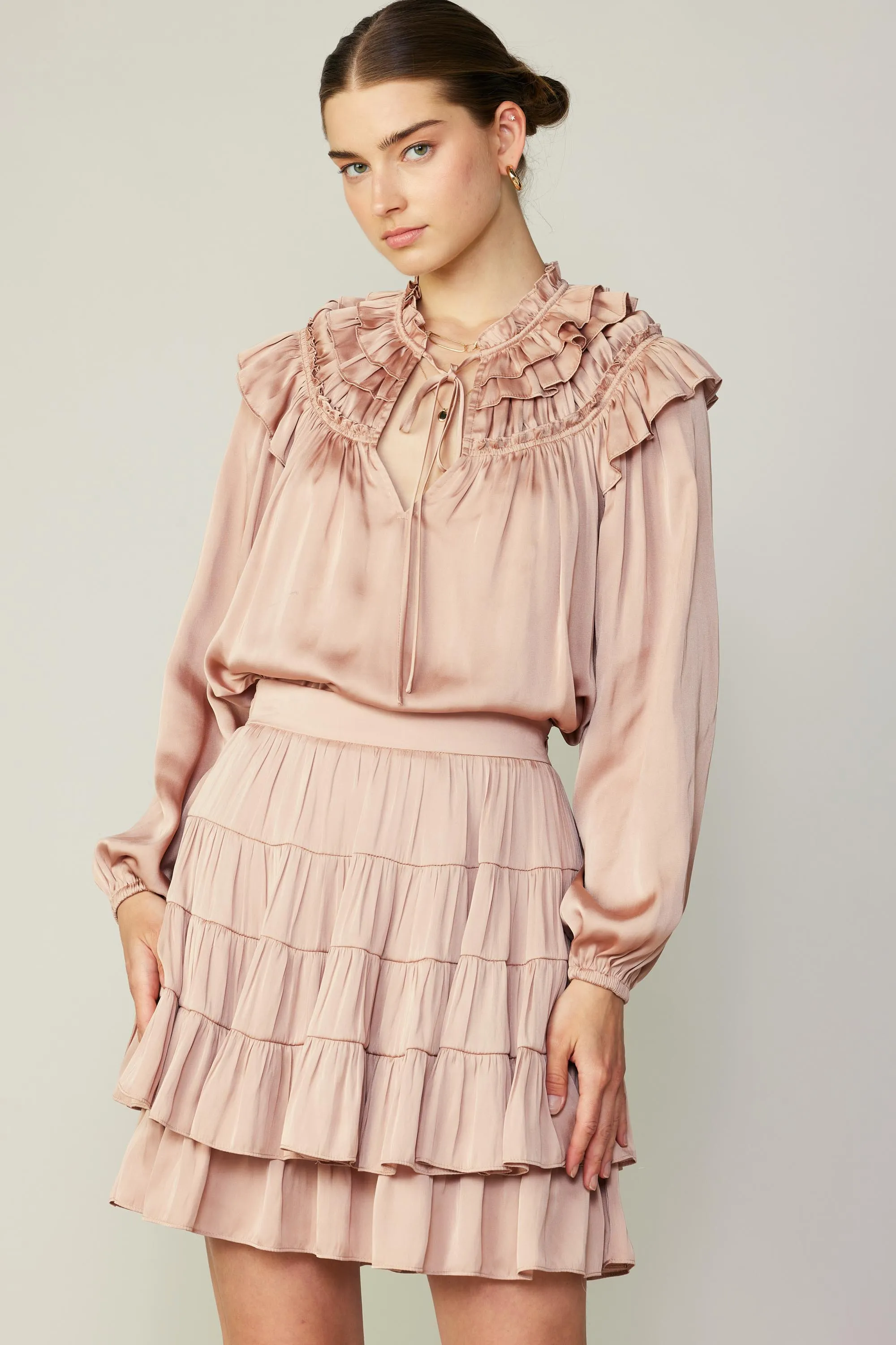 Tiered Mini Skirt sold by Current Air