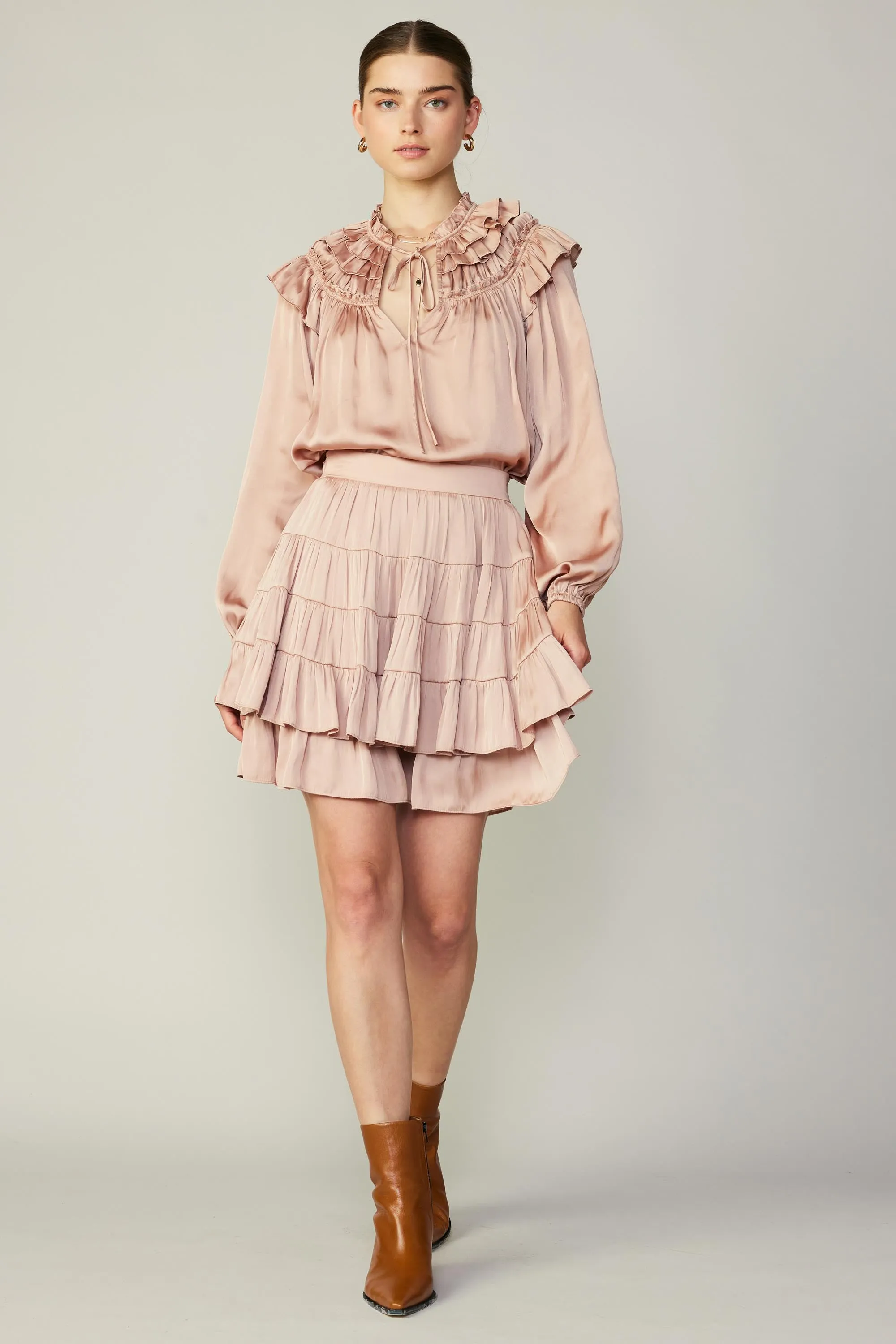 Tiered Mini Skirt sold by Current Air product image thumbnail 2