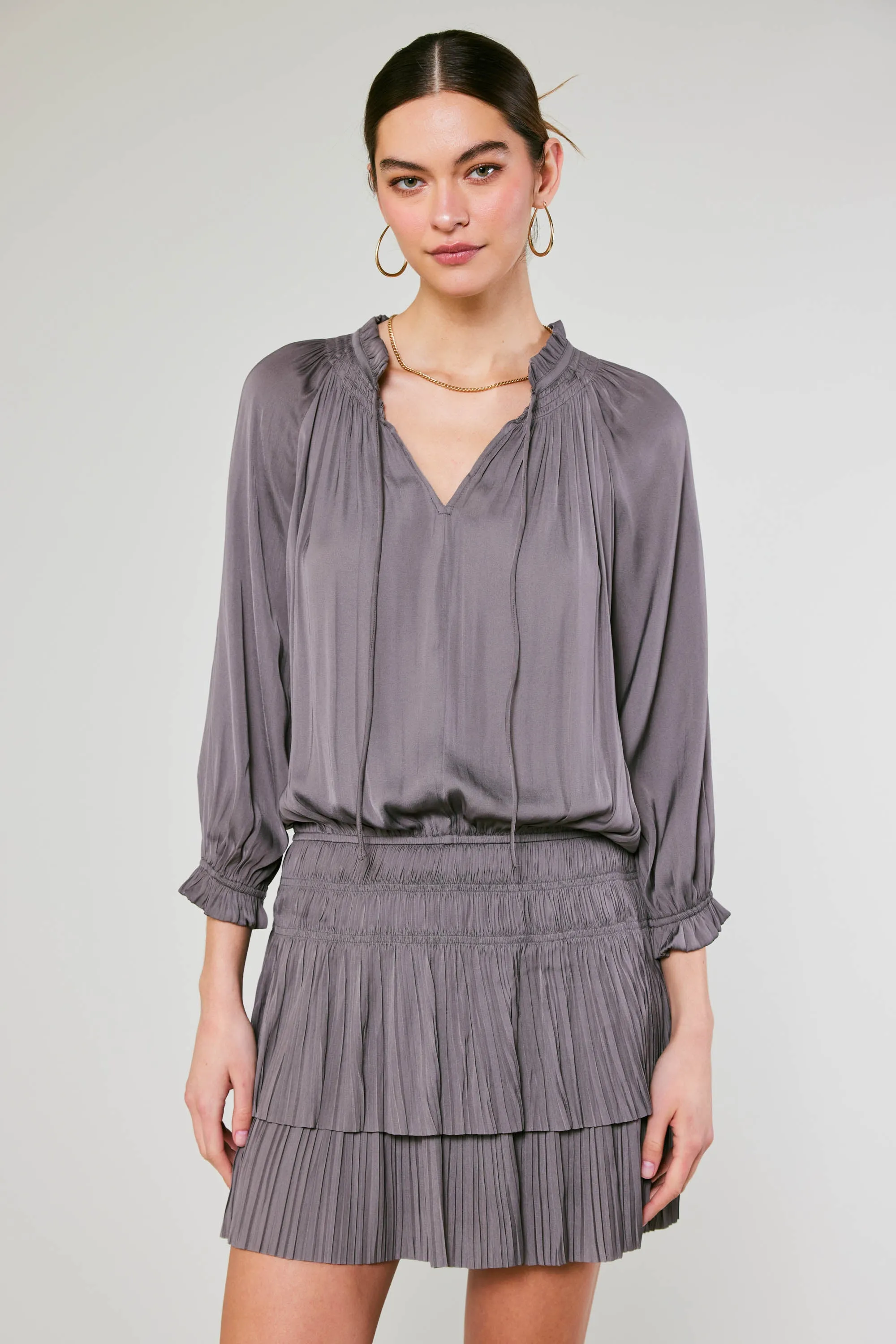 Aurelie Pleated Mini Dress sold by Current Air product image thumbnail 2