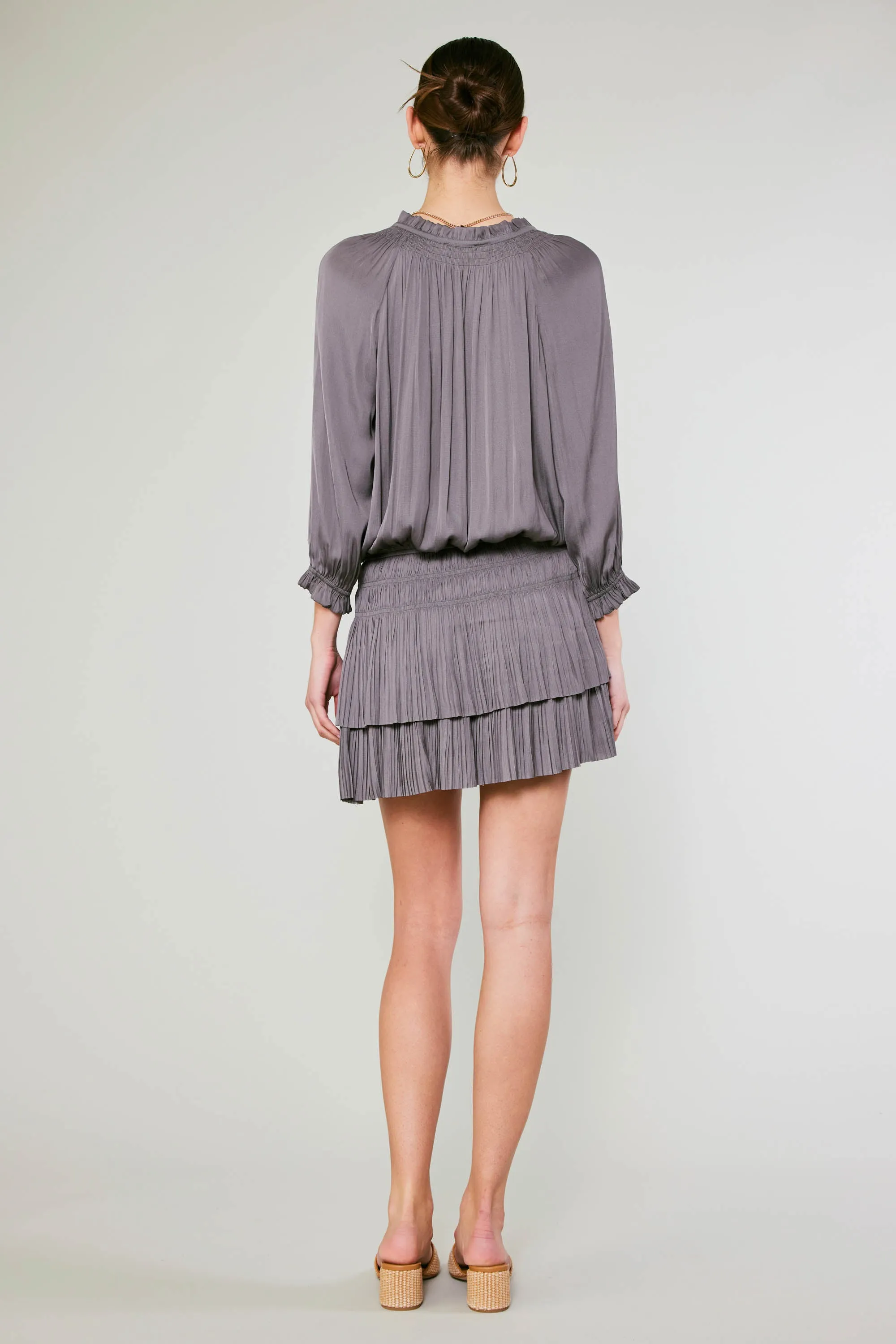 Aurelie Pleated Mini Dress sold by Current Air product image thumbnail 5