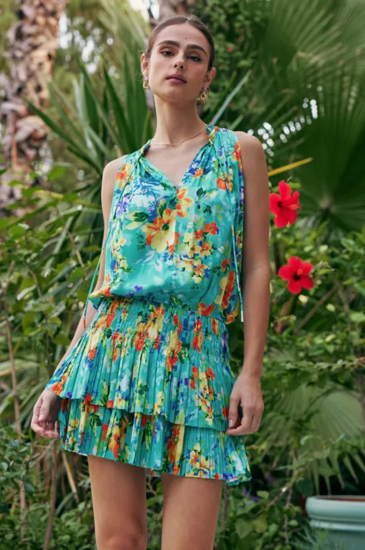 Cara Pleated Mini Dress made by Current Air