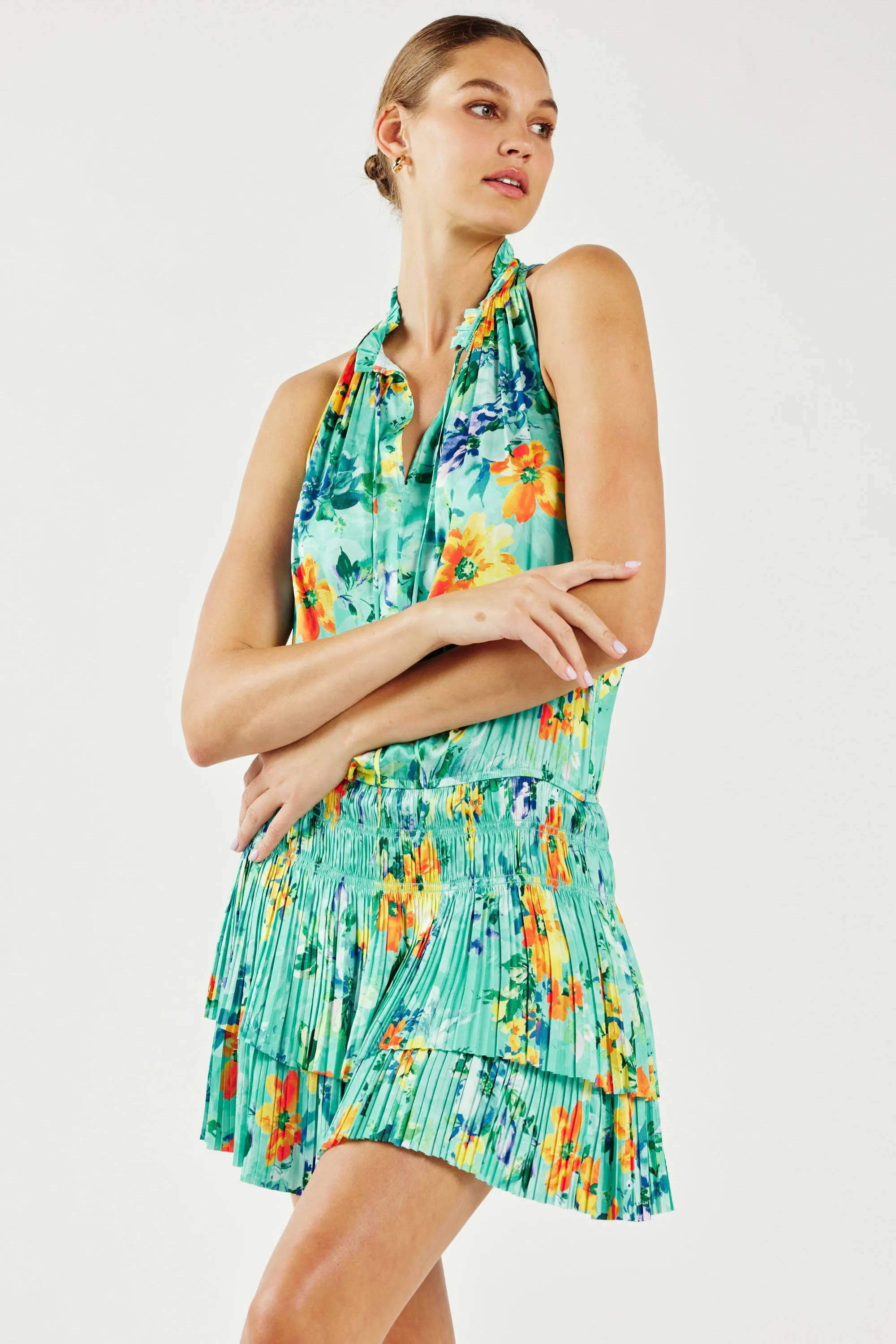 Cara Pleated Mini Dress sold by Current Air product image thumbnail 2