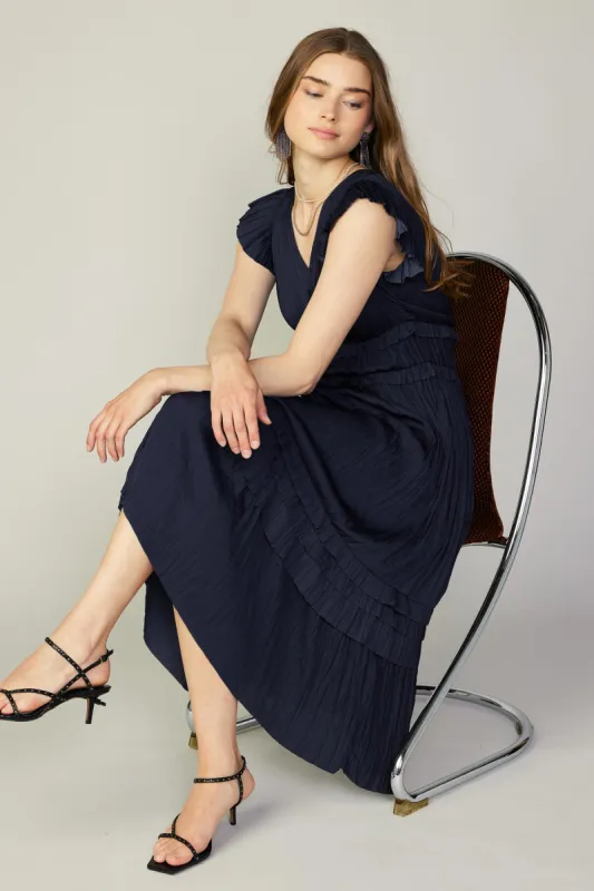 Sereia Pleated Midi Dress sold by Current Air