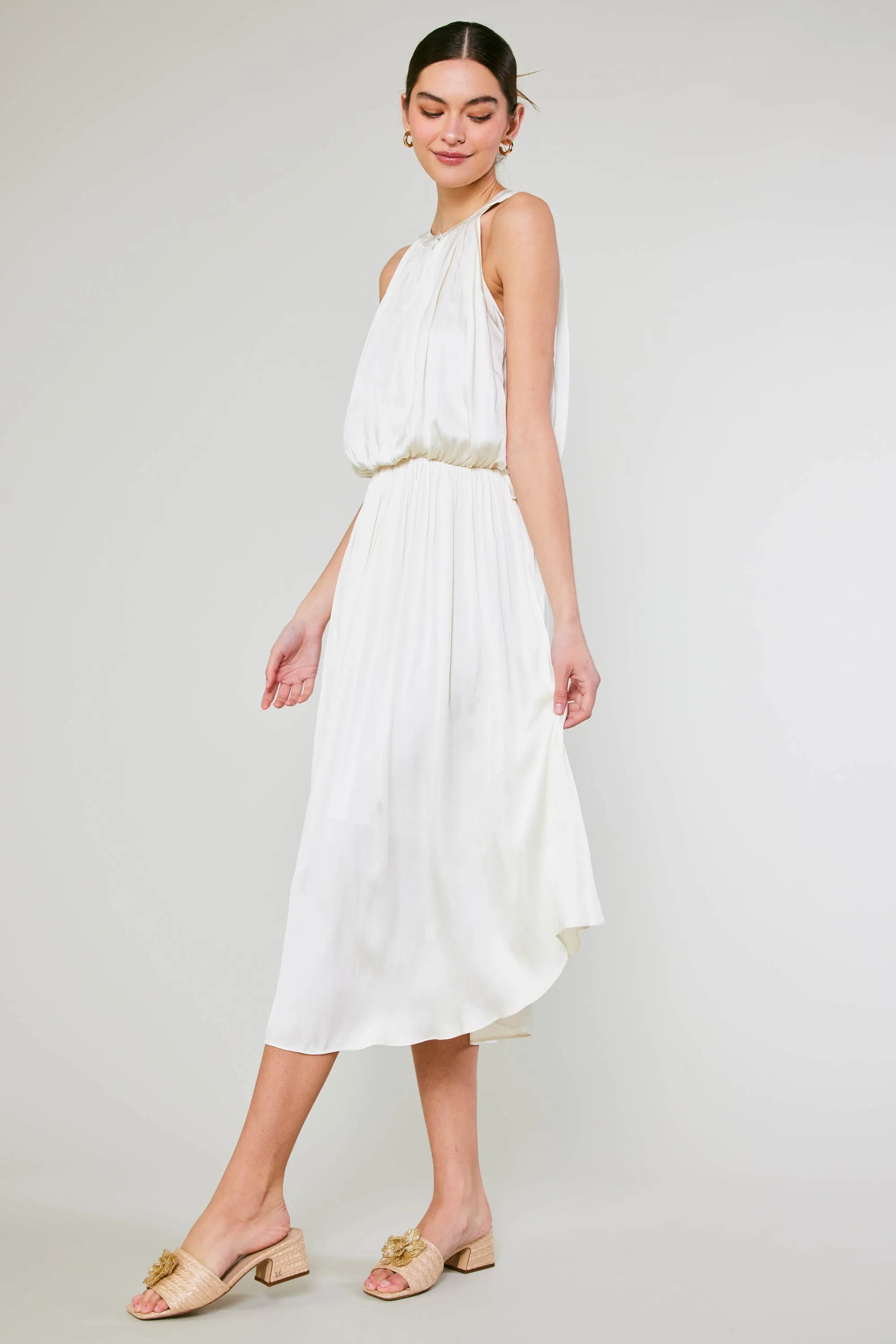 Draping Sleeveless Midi Dress sold by Current Air product image thumbnail 4