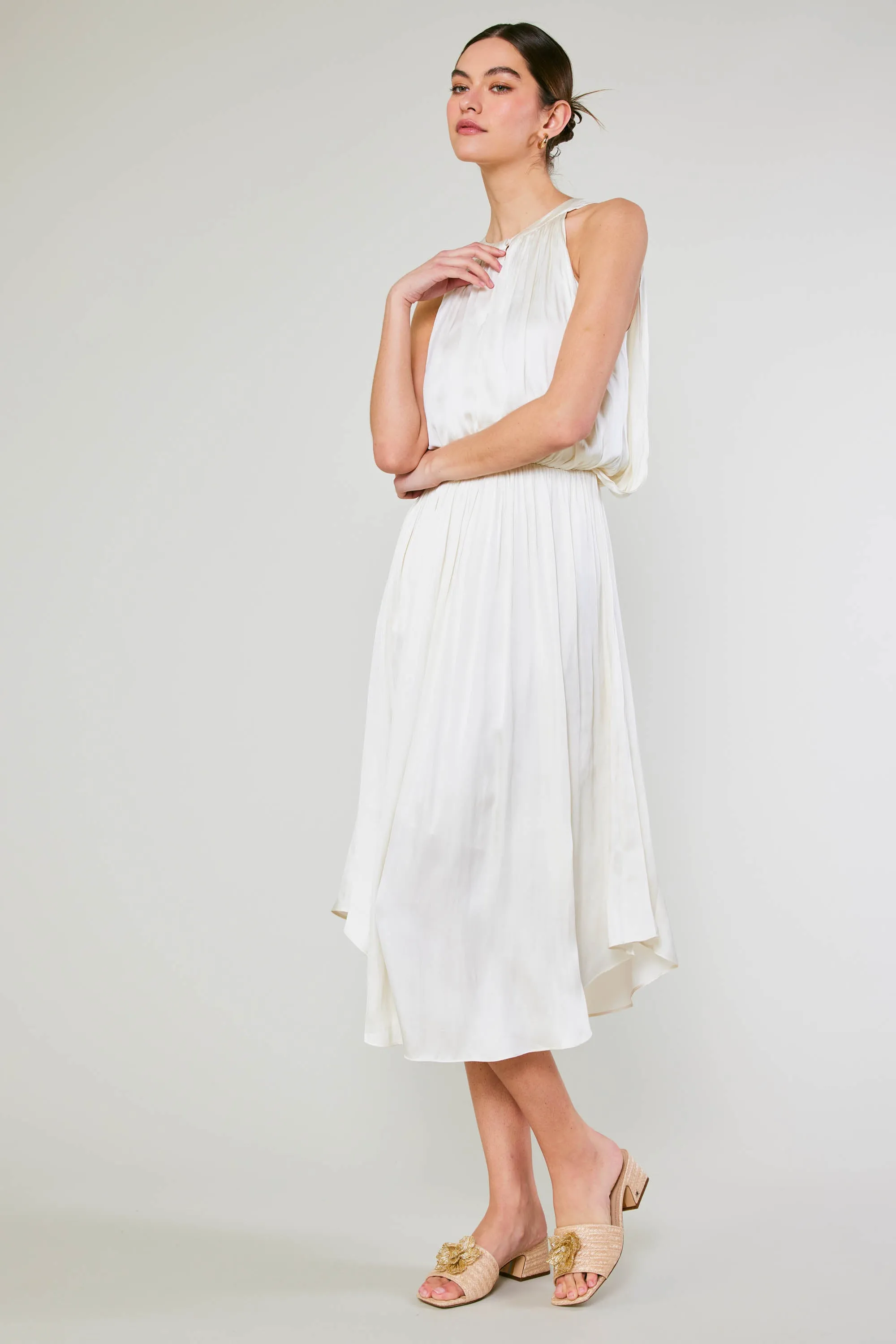 Draping Sleeveless Midi Dress sold by Current Air product image thumbnail 2
