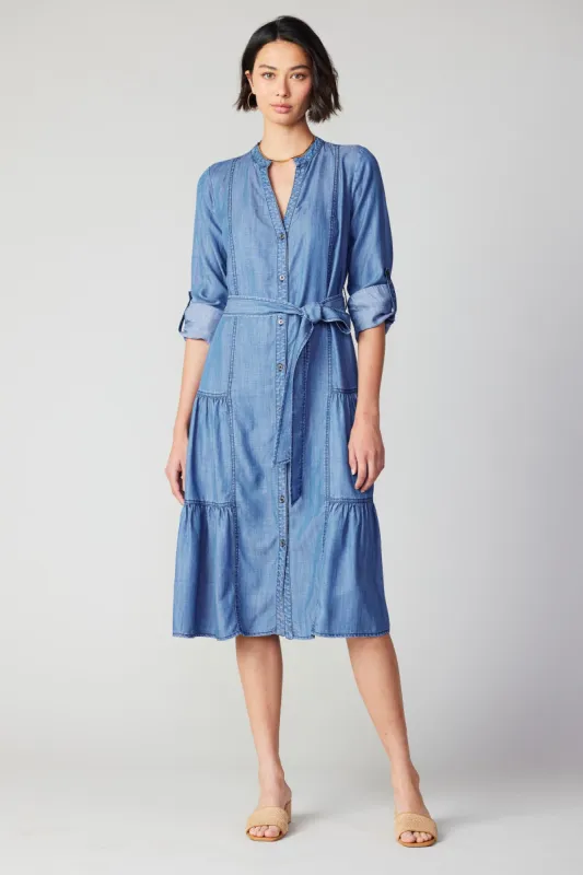 Chambray Buttondown Dress sold by Current Air
