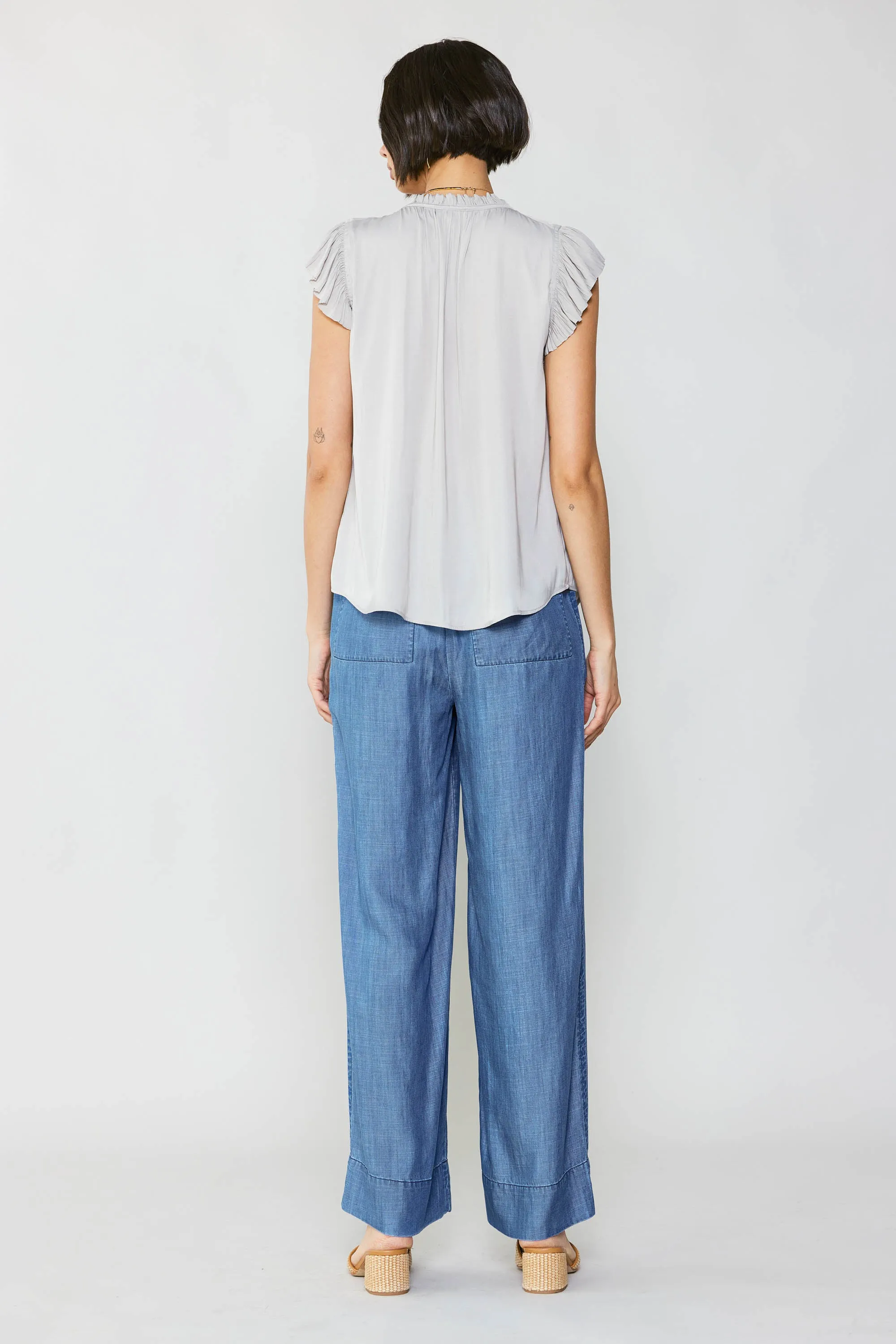 Margot Pleated Sleeve Blouse sold by Current Air product image thumbnail 4