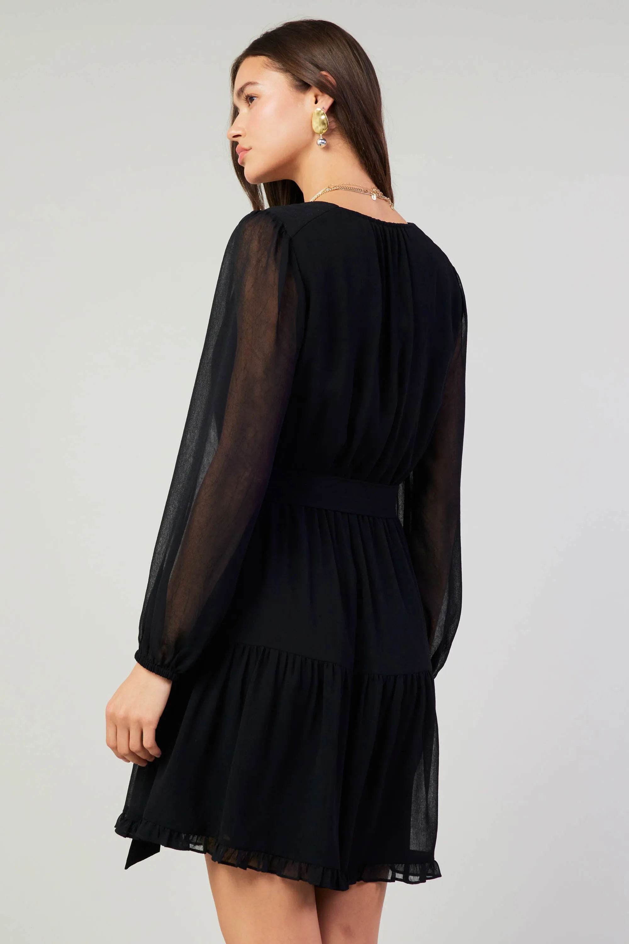 Surplice Mini Dress sold by Current Air product image thumbnail 5