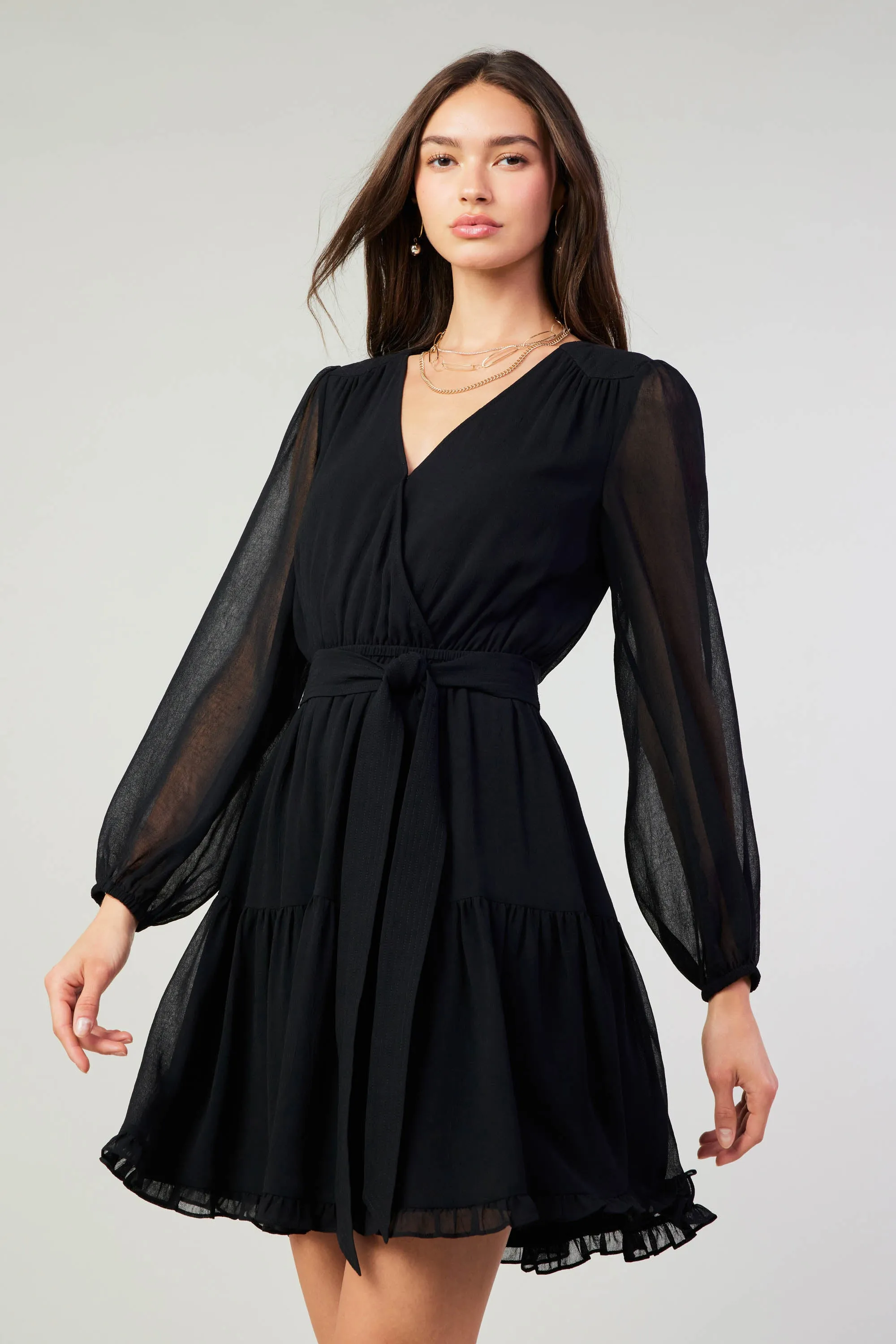 Surplice Mini Dress sold by Current Air product image thumbnail 2