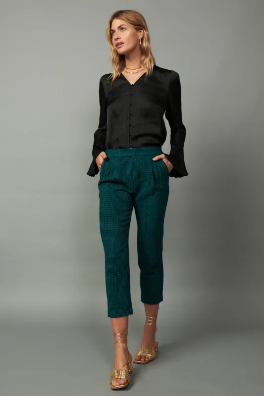 Houndstooth Patterned Straight Pants sold by Current Air