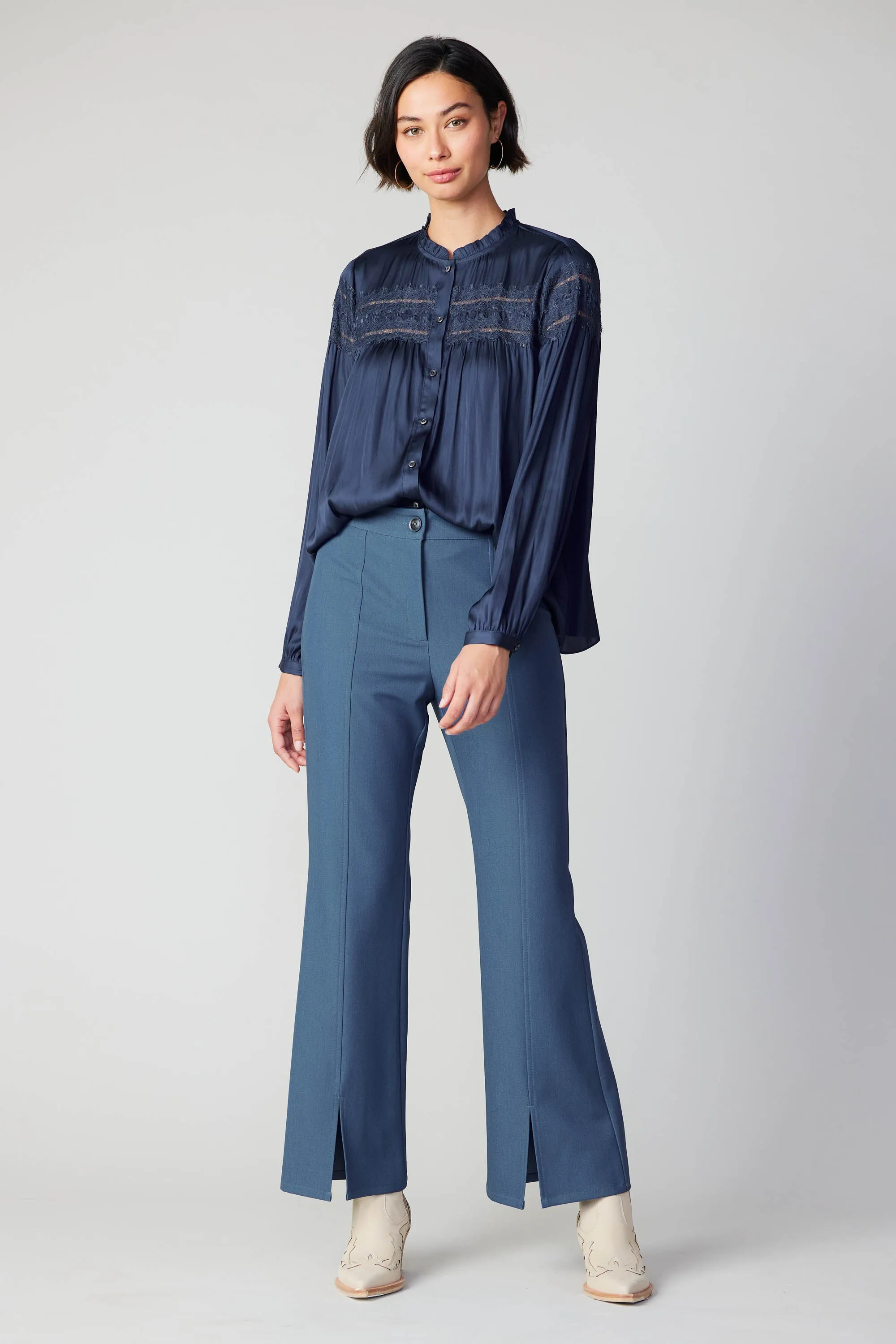 Yoke Lace Blouse sold by Current Air product image thumbnail 4