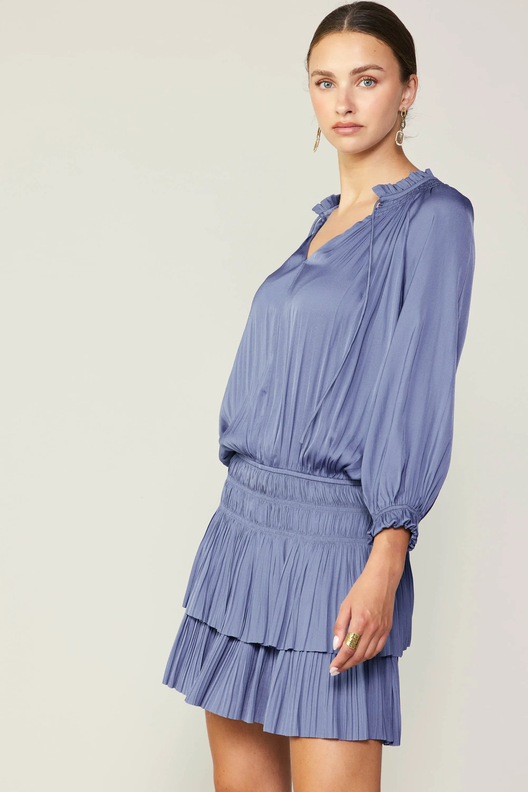 Aurelie Pleated Mini Dress sold by Current Air product image thumbnail 4