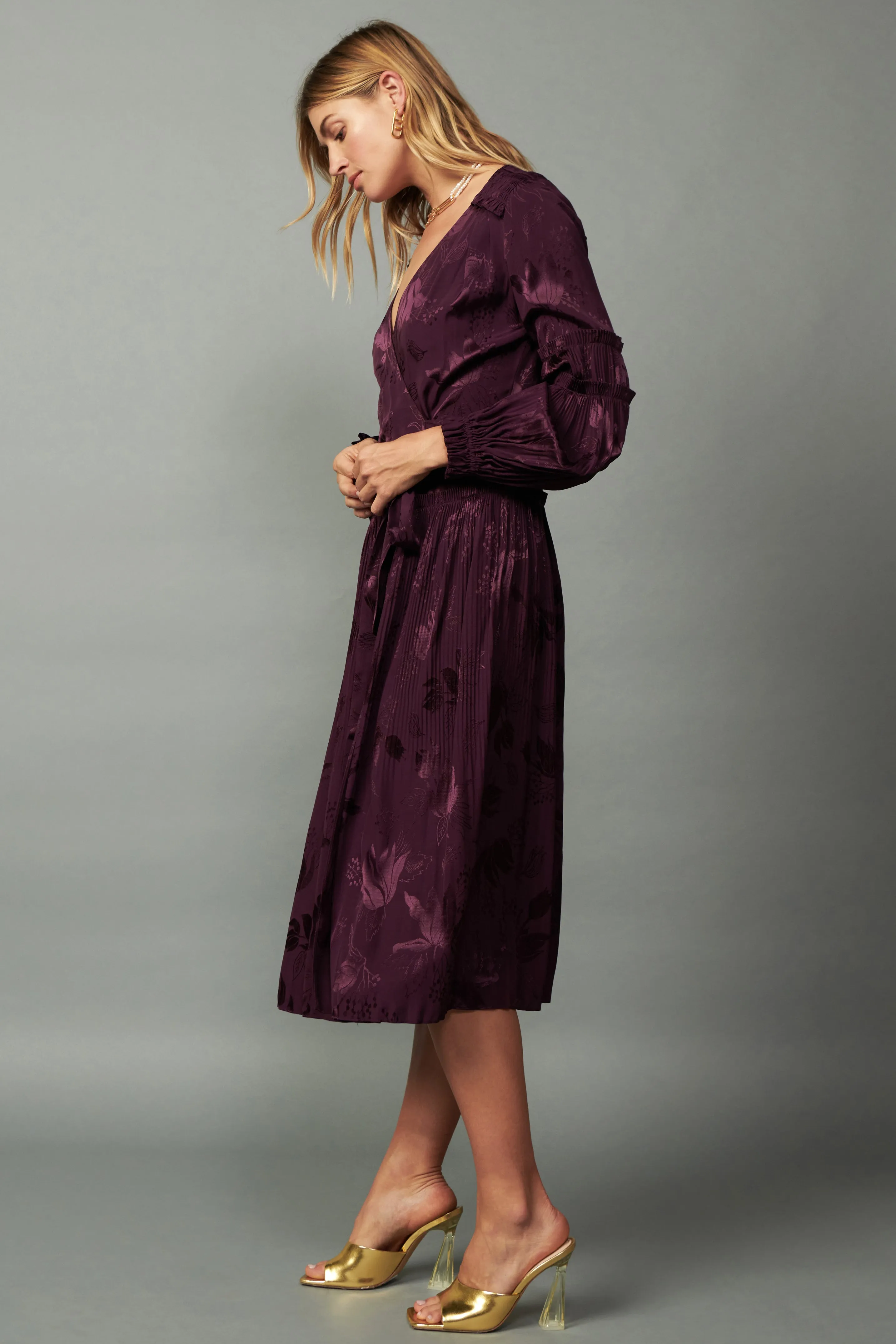 Mila Midi Wrap Dress sold by Current Air product image thumbnail 4