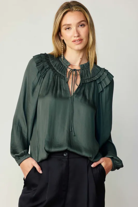Smocked Shoulder Blouse sold by Current Air