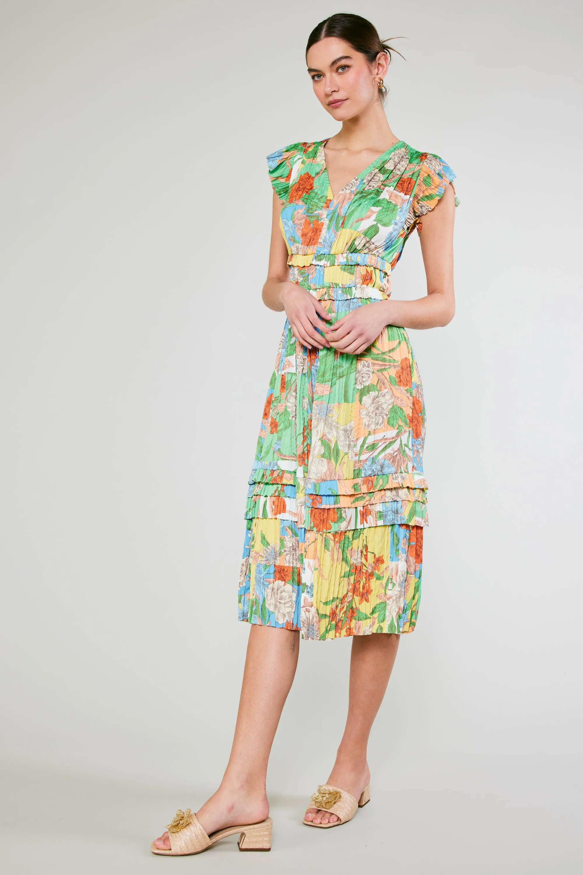 Sereia Pleated Midi Dress sold by Current Air product image thumbnail 4