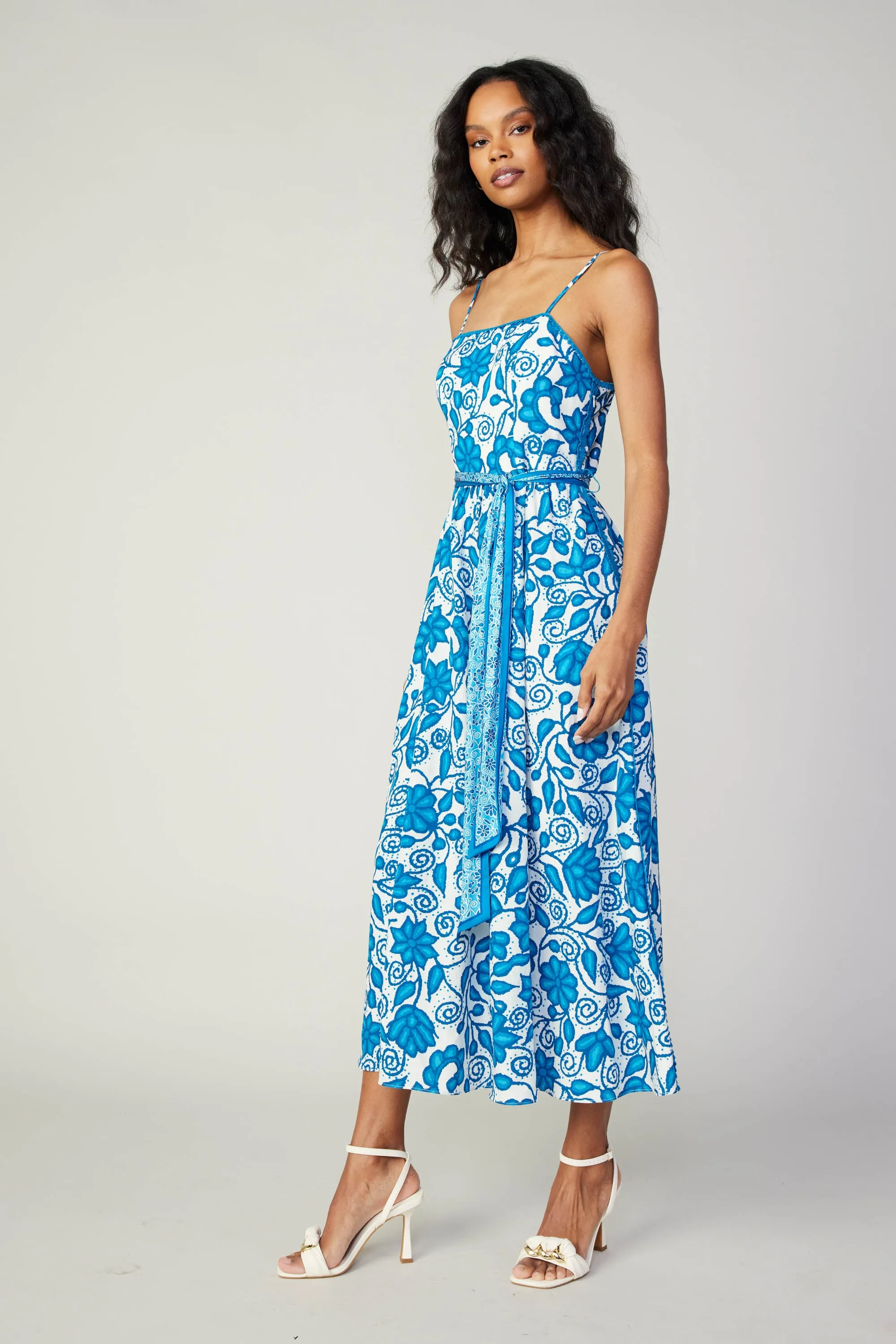 Painterly Floral Midi Dress sold by Current Air product image thumbnail 3