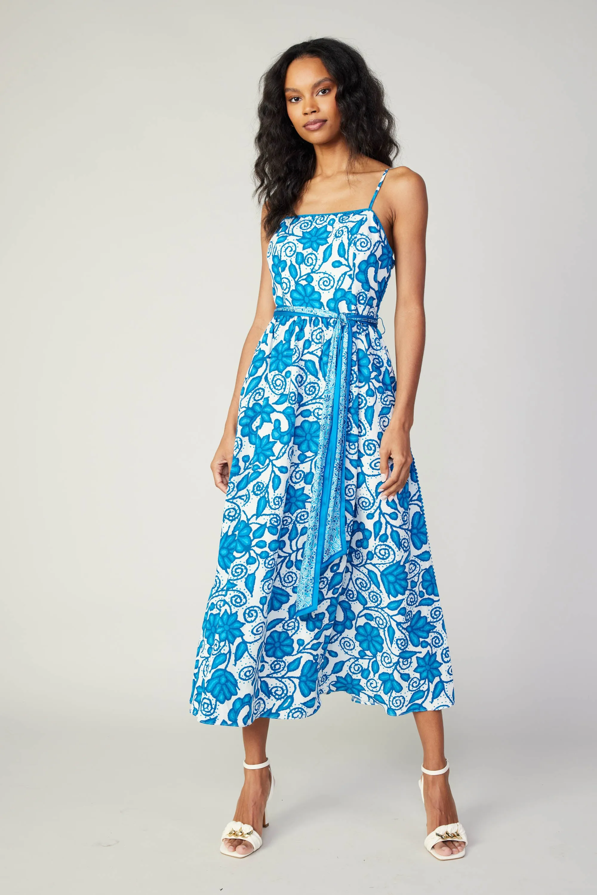 Painterly Floral Midi Dress sold by Current Air product image thumbnail 2
