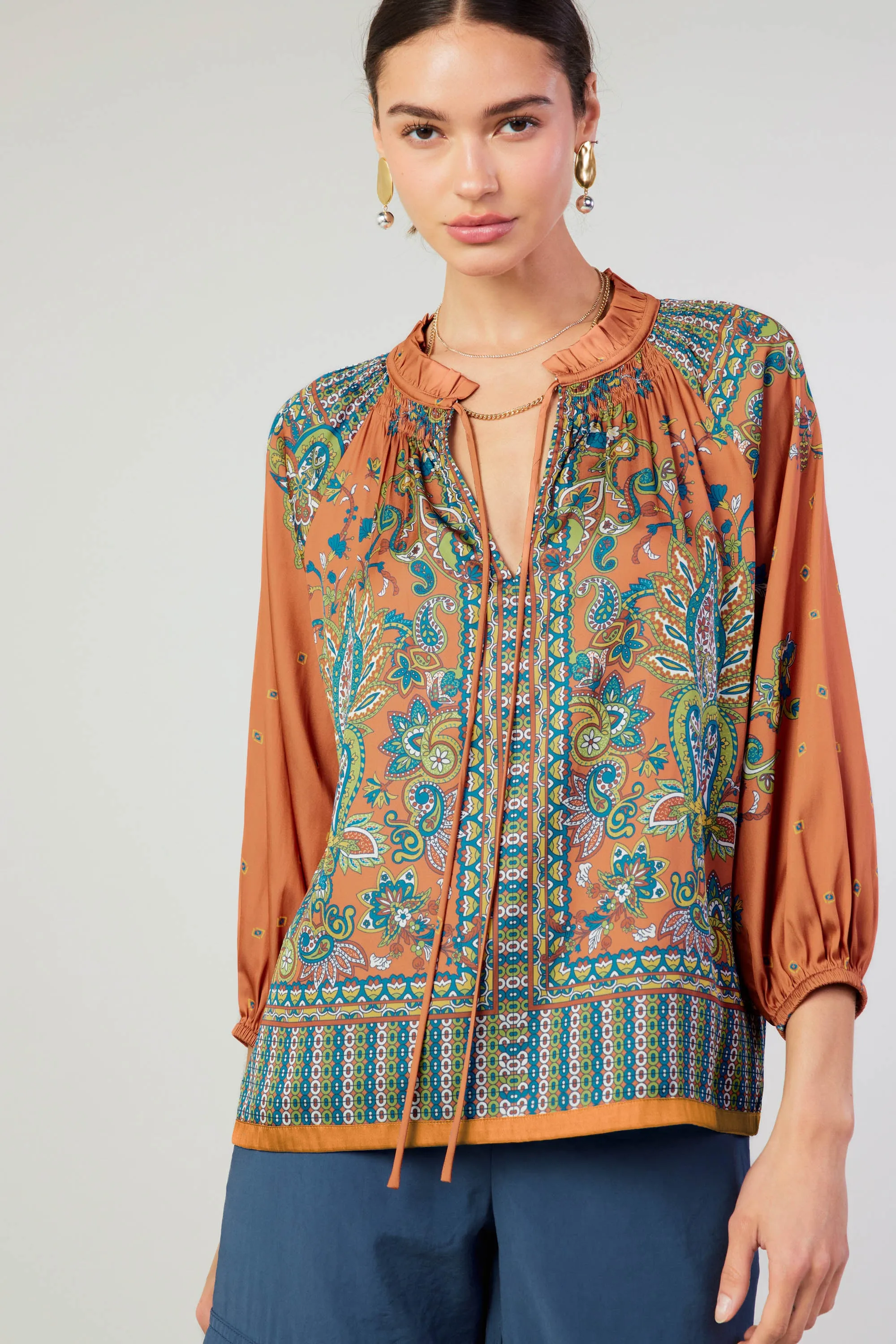 Paisley Patterned Blouse sold by Current Air