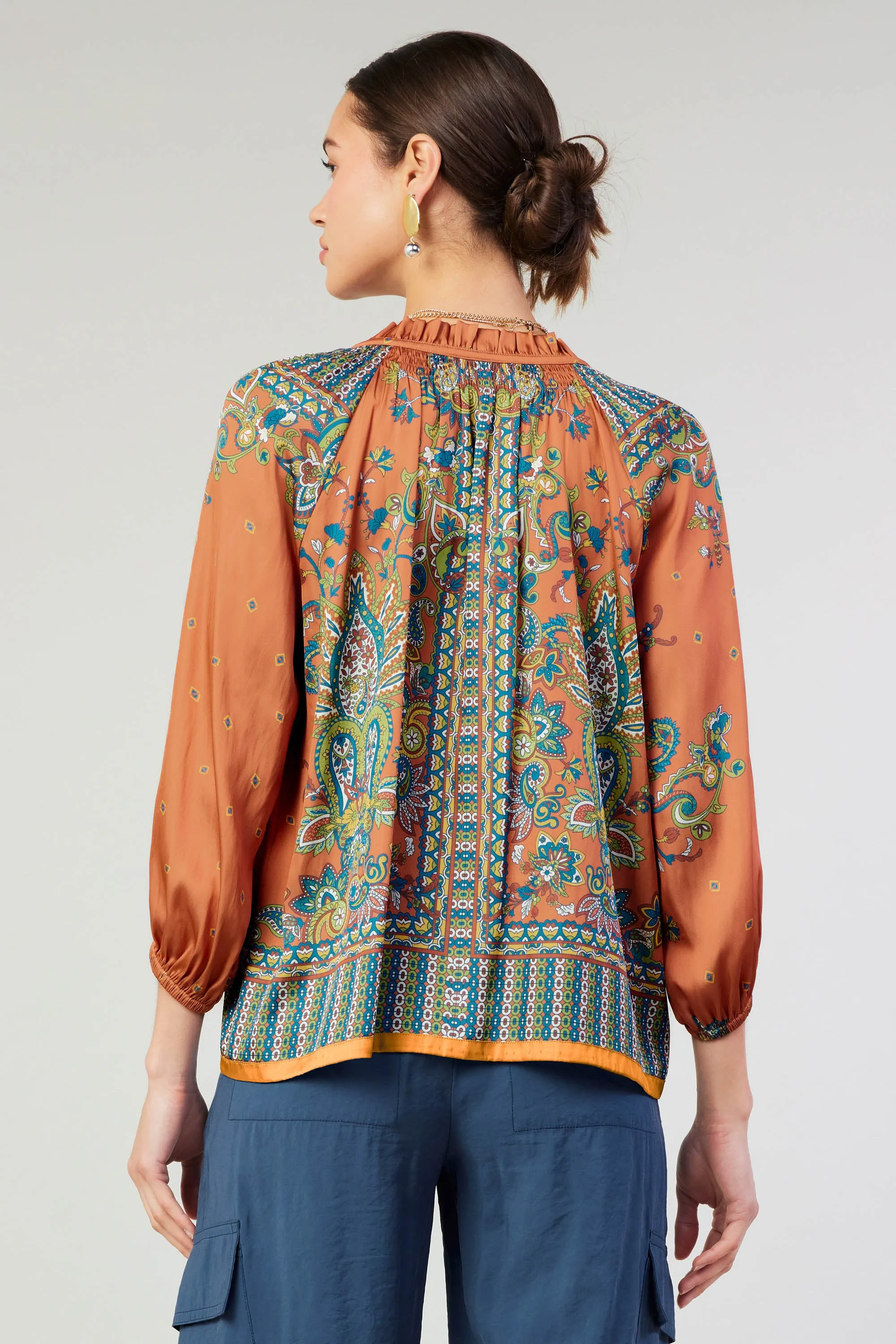Paisley Patterned Blouse sold by Current Air product image thumbnail 4