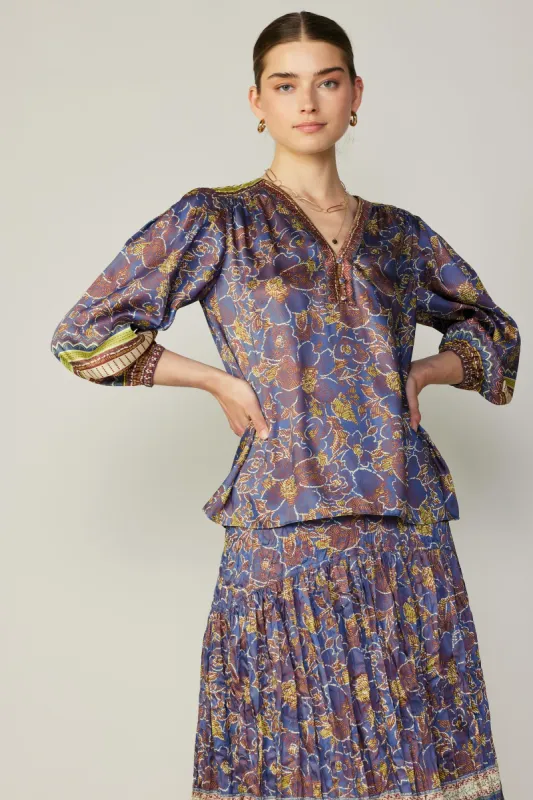 Floral Border Print Top sold by Current Air