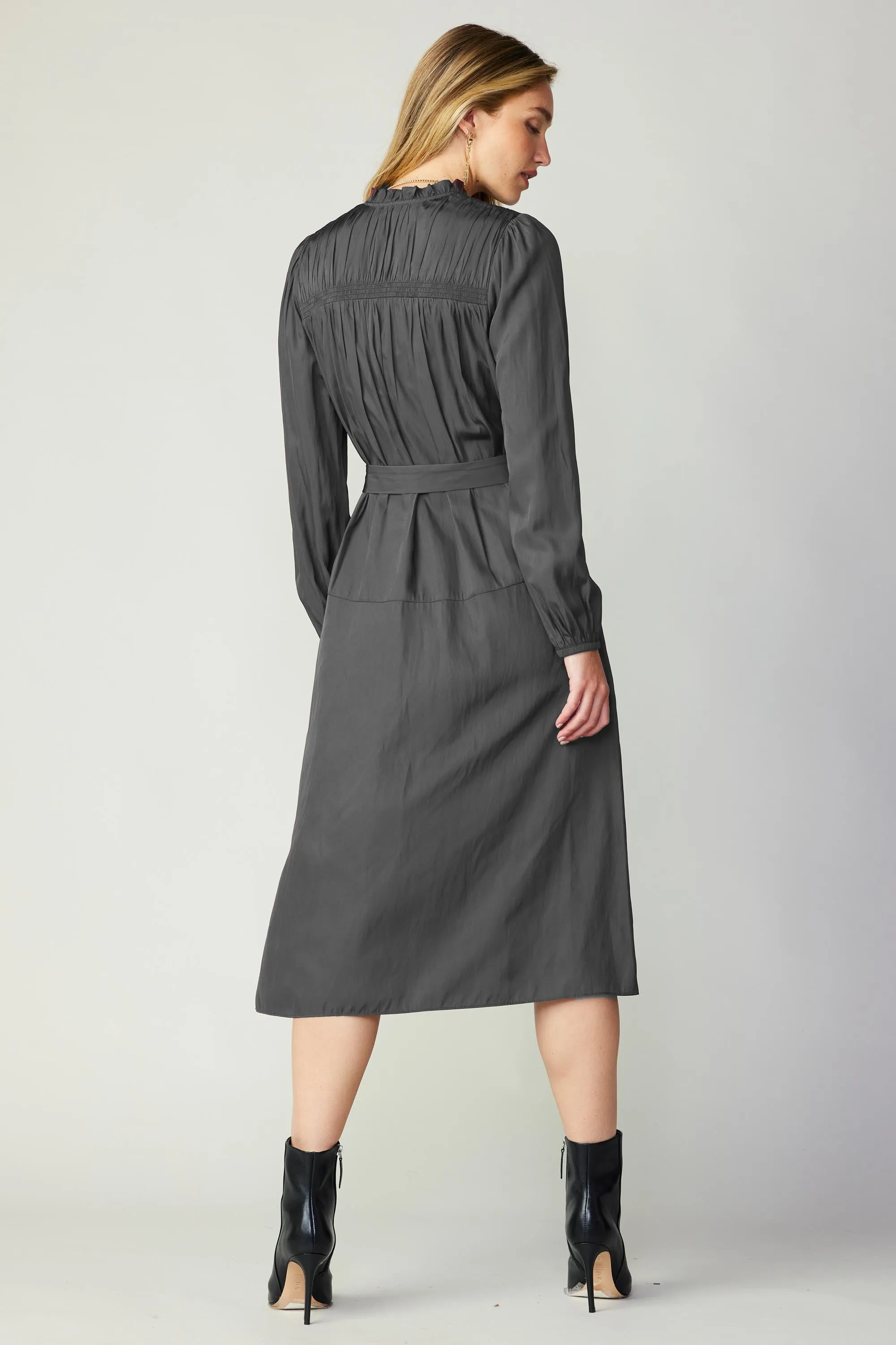 Self Tie Midi Dress sold by Current Air product image thumbnail 3