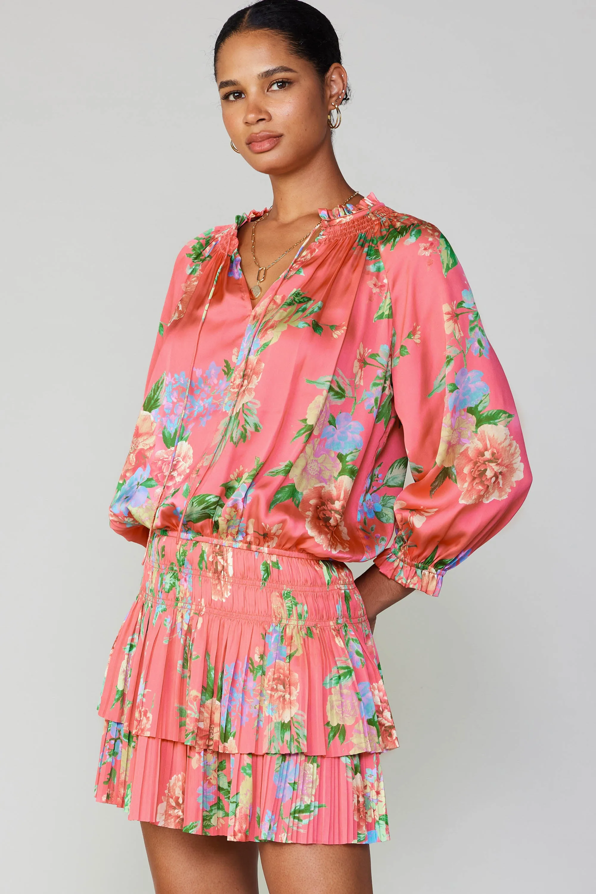 Aurelie Floral Mini Dress sold by Current Air