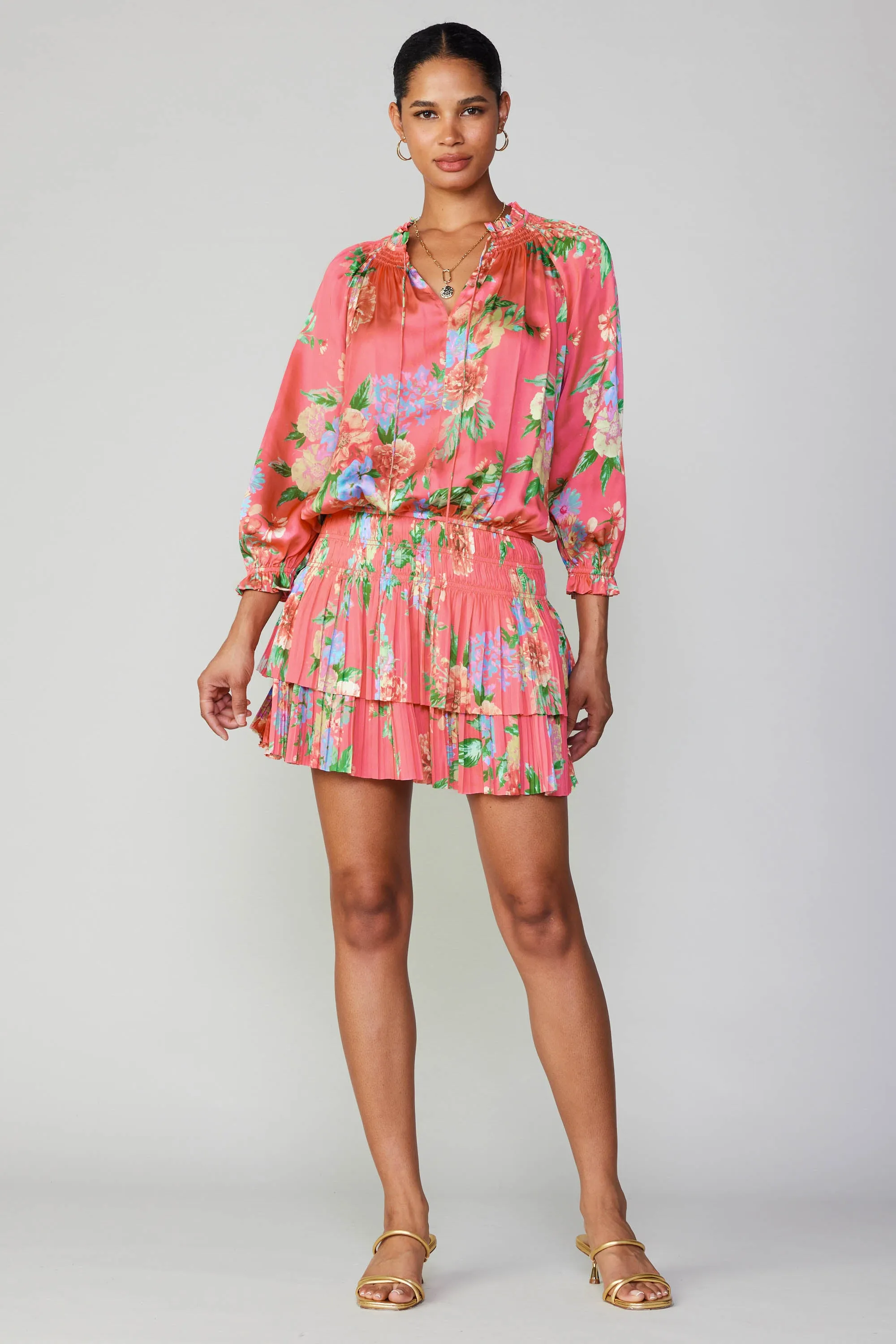Aurelie Floral Mini Dress sold by Current Air product image thumbnail 3