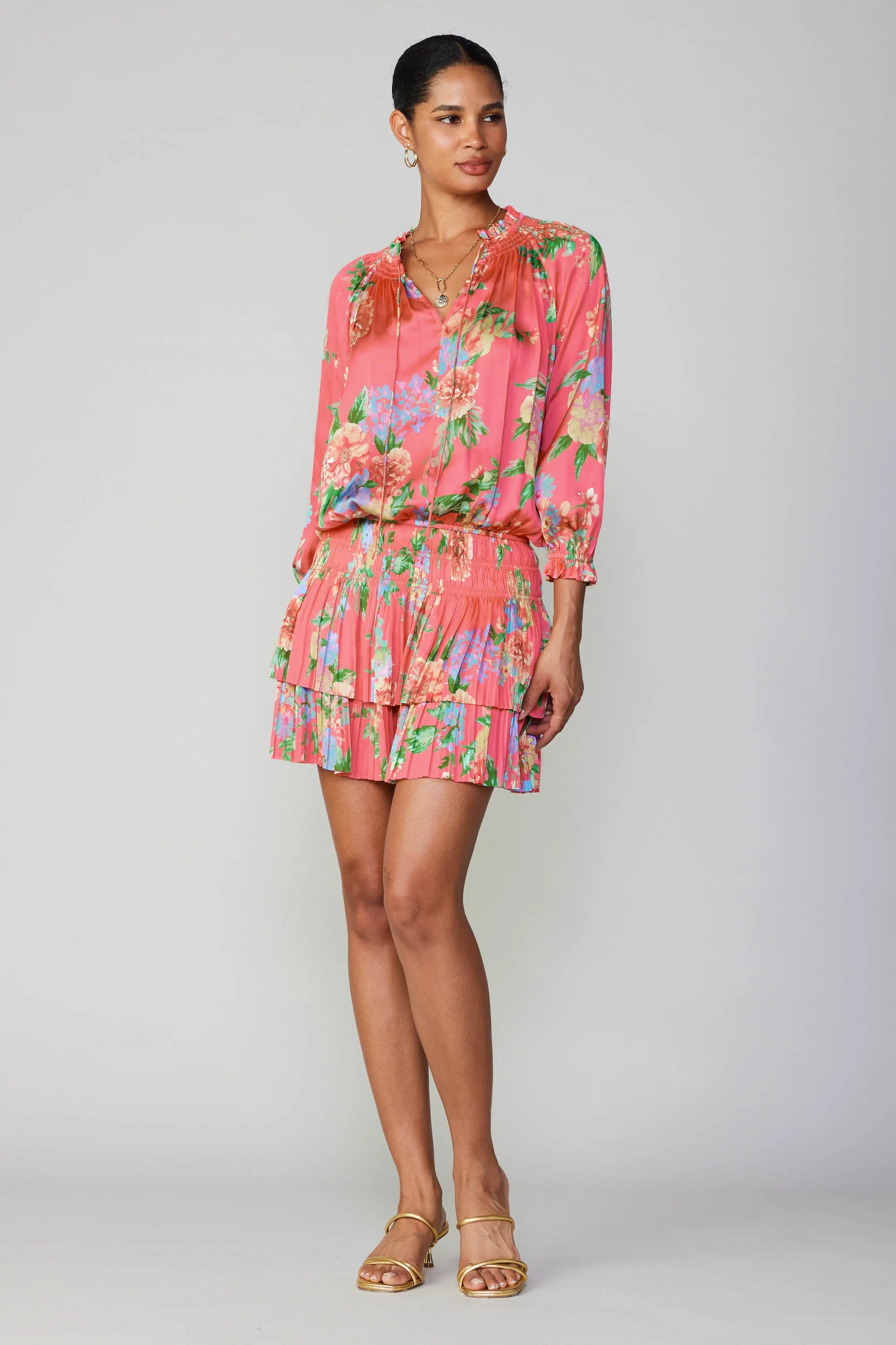 Aurelie Floral Mini Dress sold by Current Air product image thumbnail 4